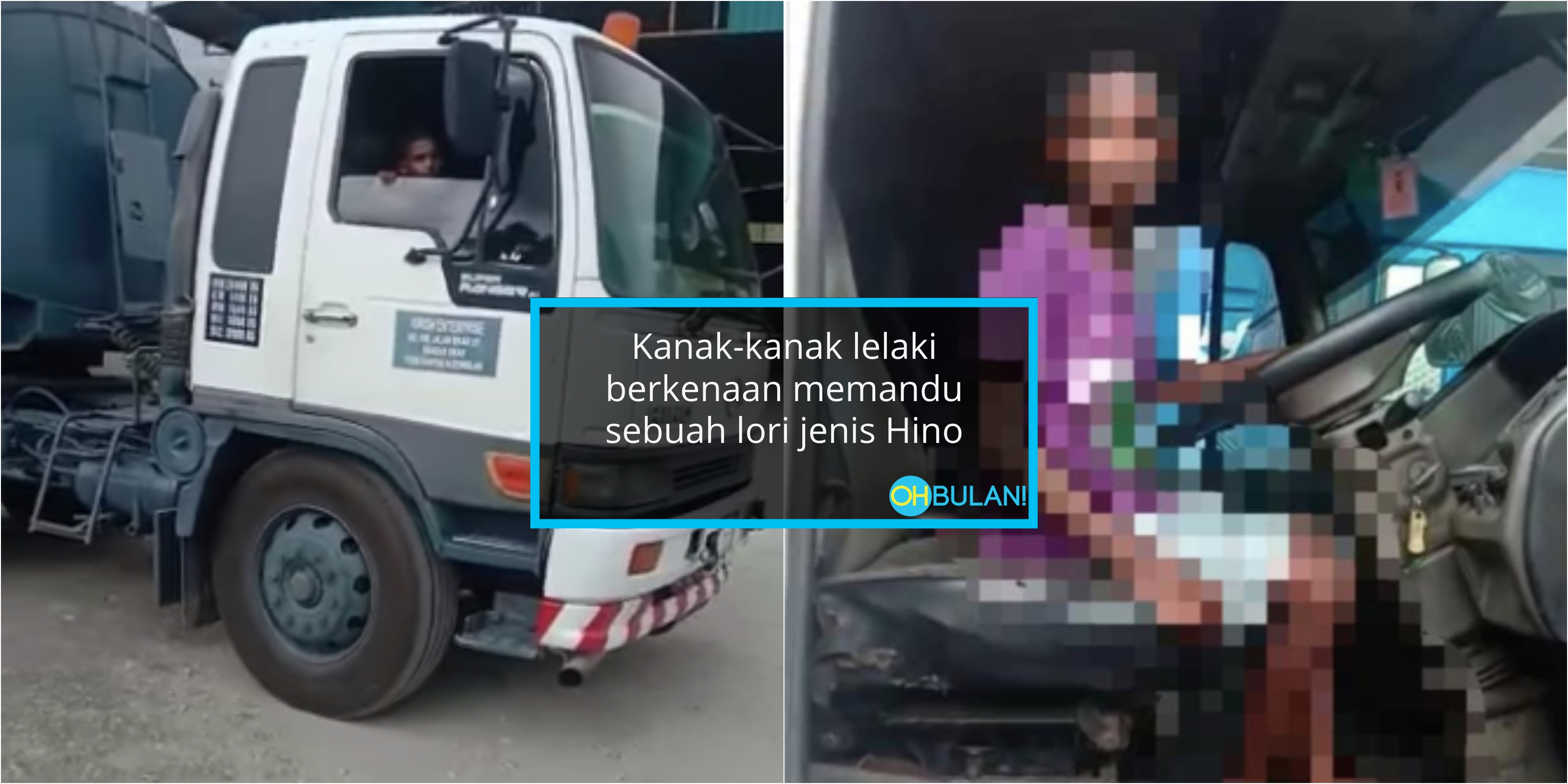 [VIDEO] Kanak-Kanak Bawah Umur ‘Bawa’ Lori Pula…