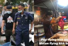 ‘Flying Kick’ Peragut, Netizen Bantu Promosi Bisnes Burger Abang MBJB