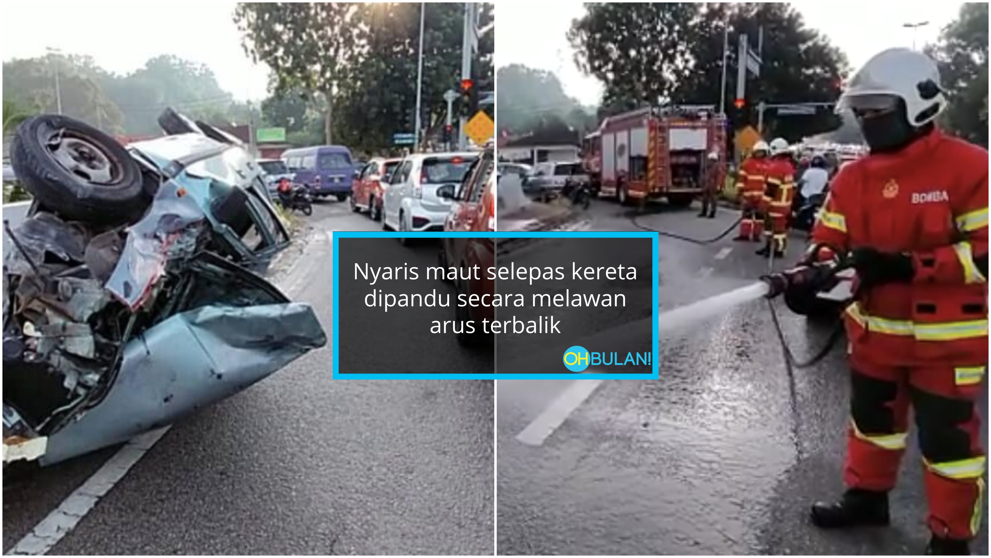 Gara-Gara Mahu Elak Jalan Sesak, Lelaki ‘Lawan Arus’ Nyaris Maut