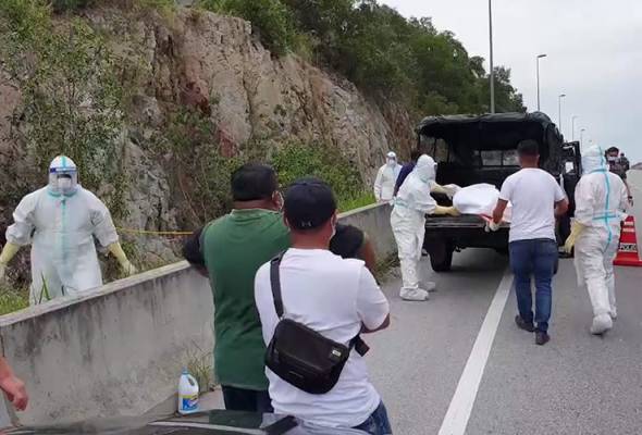 Mayat Berbungkus Beg Plastik Ditemui Di Tepi Lebuhraya Rawang-Serendah