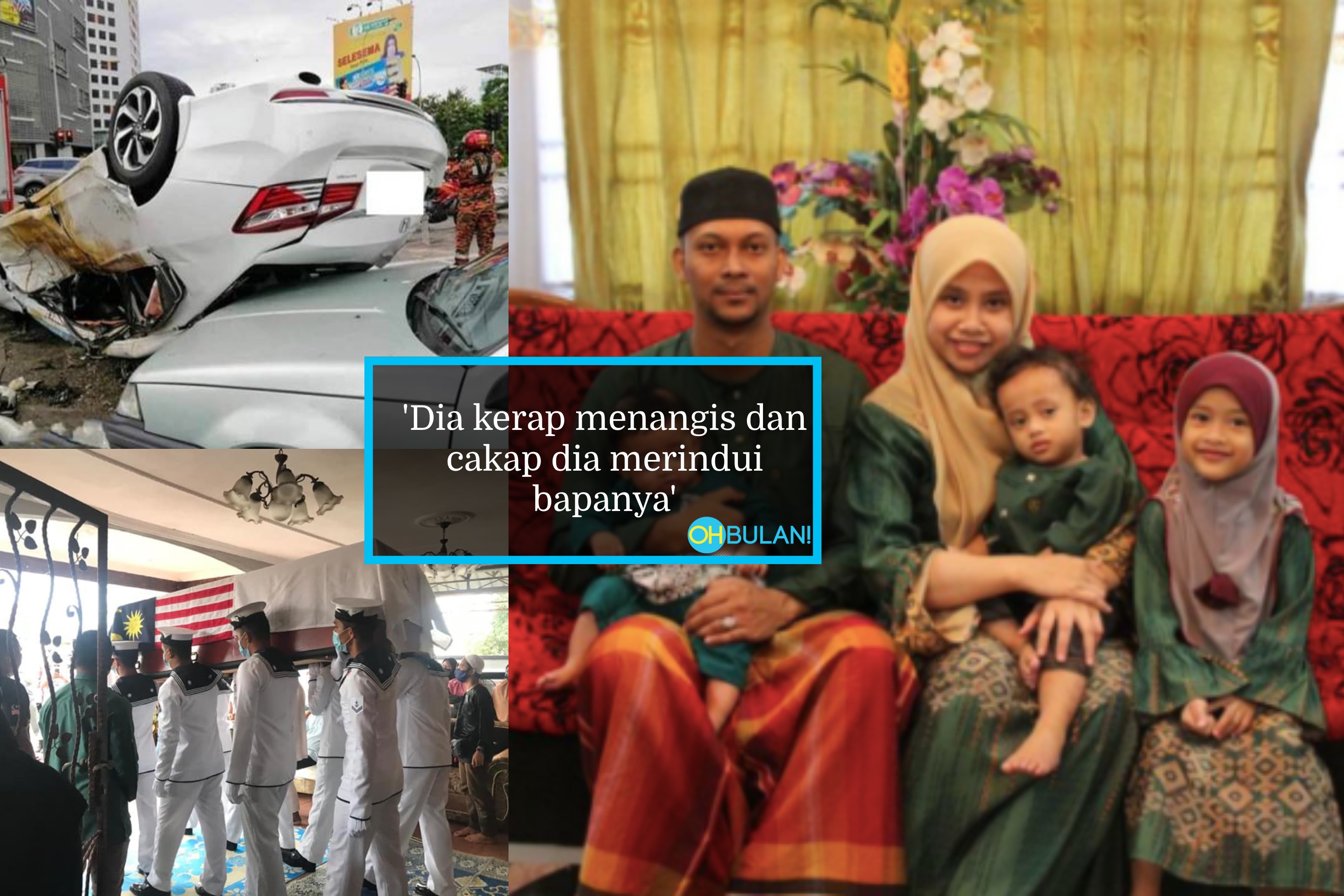 ‘Tidur Peluk Baju Bapa..’ – Anak Allahyarham Mohd Rizal Kerap Menangis, Cari Kelibat Bapa