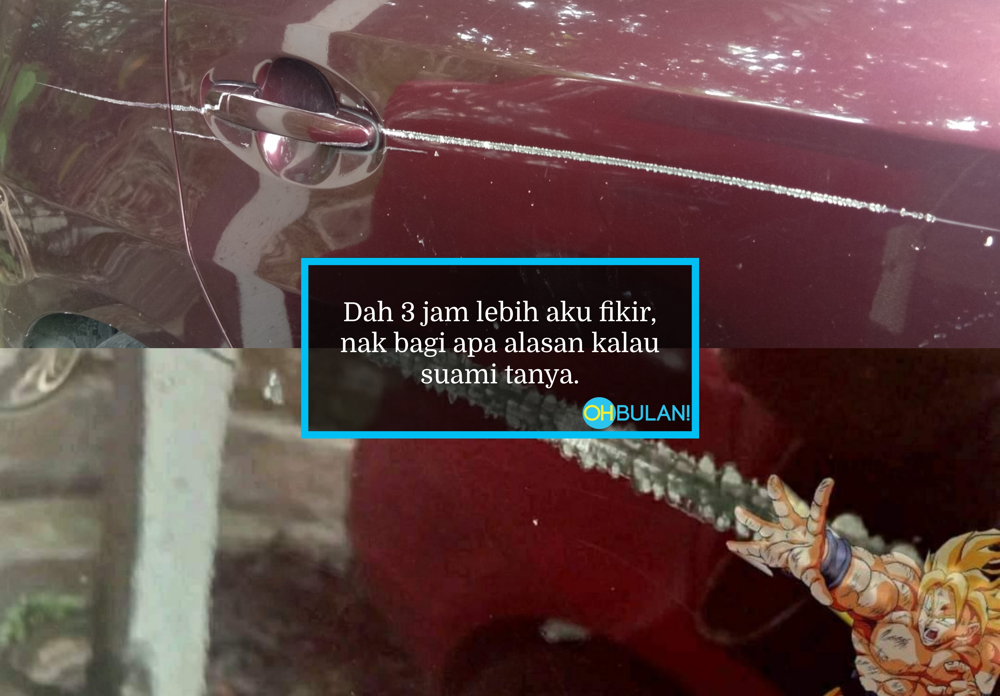 Kereta Suami Tercalar, Lihat Idea Kreatif Netizen Nak ‘Lepaskan Diri’.. Kelakar Habis!