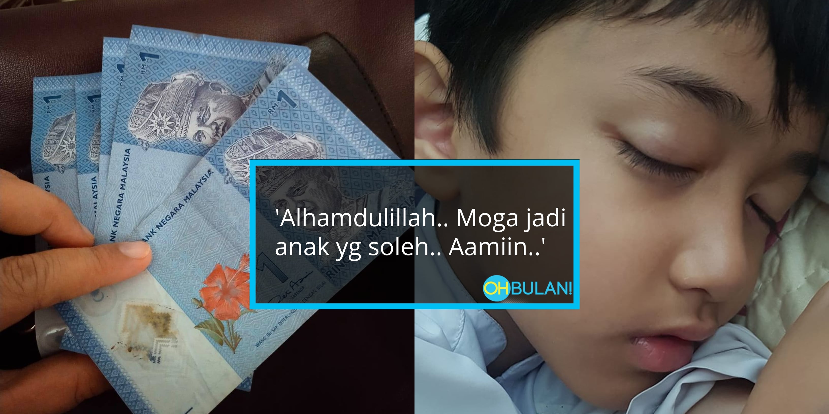 ‘Semalam Ada RM50, Harini Ada RM55…’ – Ibu Terharu Anak Prihatin, Tambah Duit Dalam Dompet