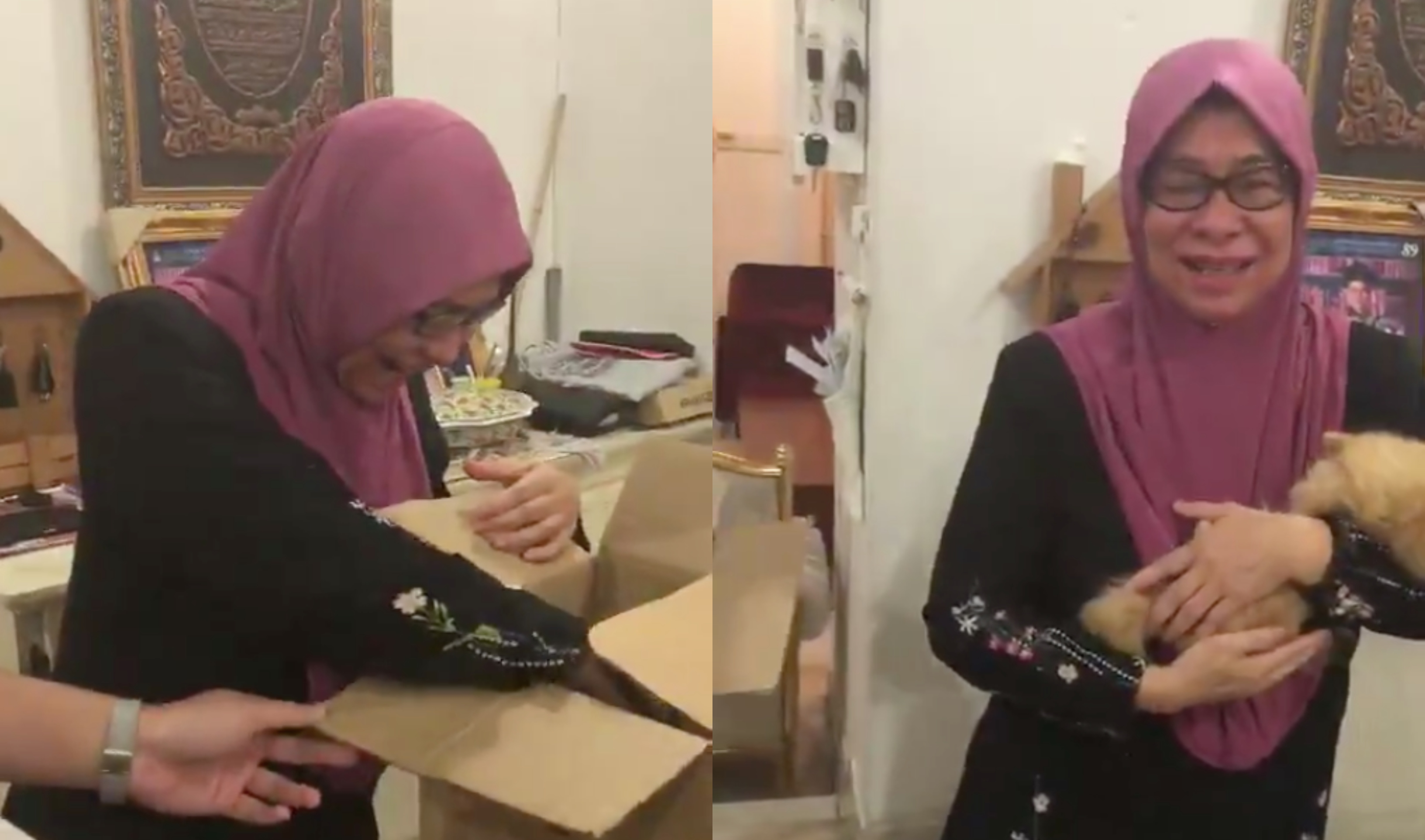 [VIDEO] Dah Lama ‘Mengidam’, Ibu Sebak & Terharu Dapat ‘Oyen’ Time Birthday