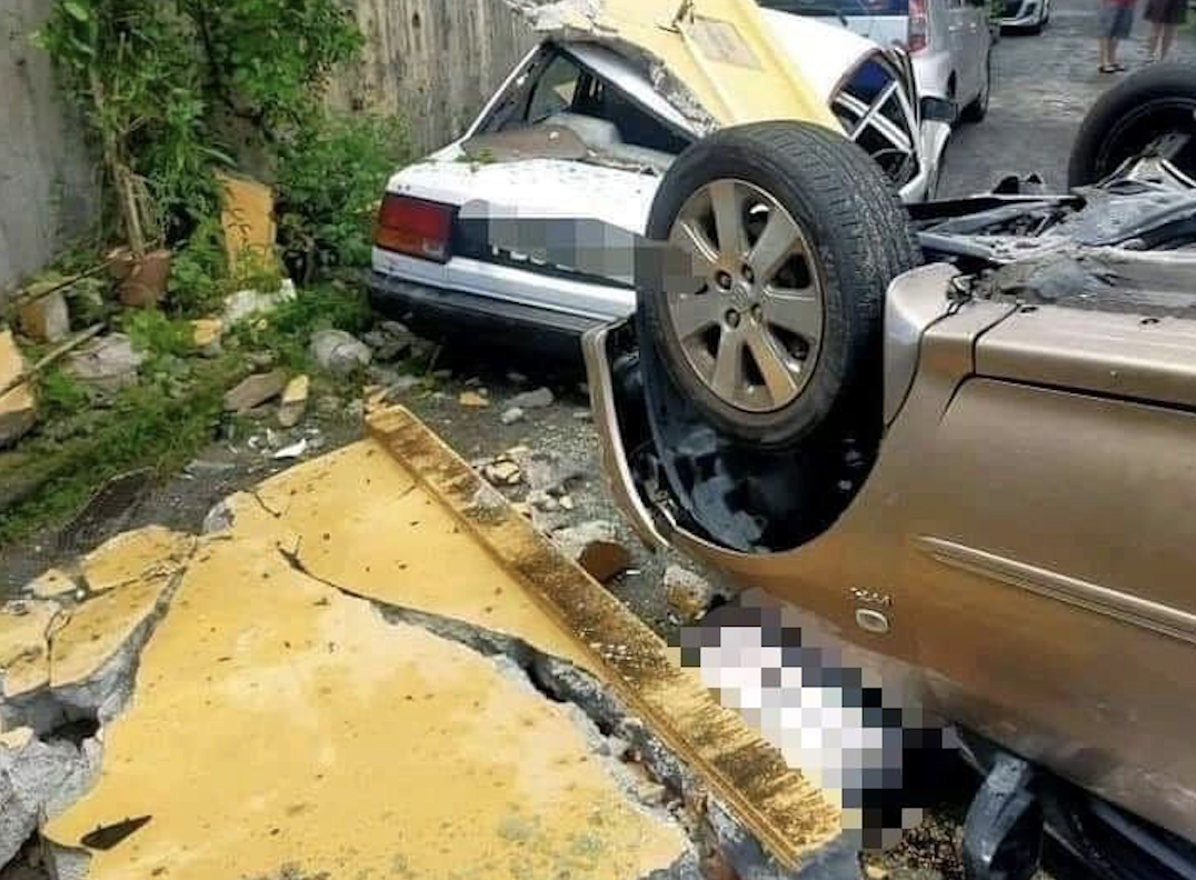 Wanita Maut Dihempap Kereta Terjunam Setinggi Enam Meter