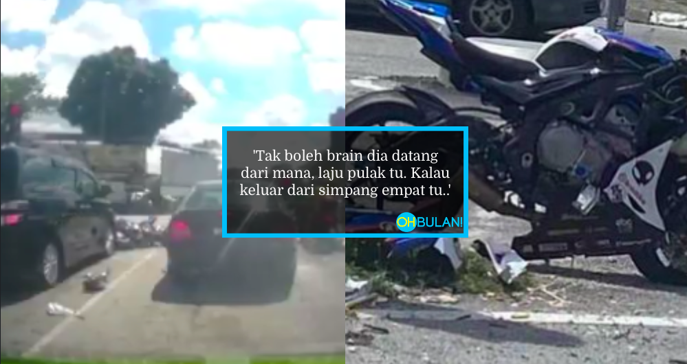 Viral Video Penunggang Motor Melambung Tinggi Semasa Kemalangan, Ini Sebenar Yang Berlaku…
