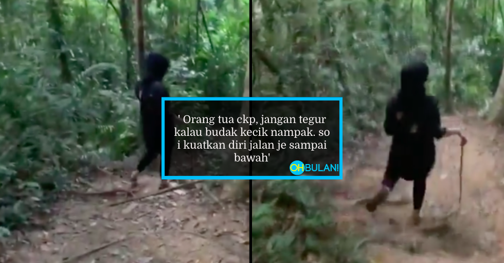 [VIDEO] Rakam Video Mendaki, Terkejut Bila Tengok Balik Ada Suara ‘Nenek’ Tua Berbisik…Seram!