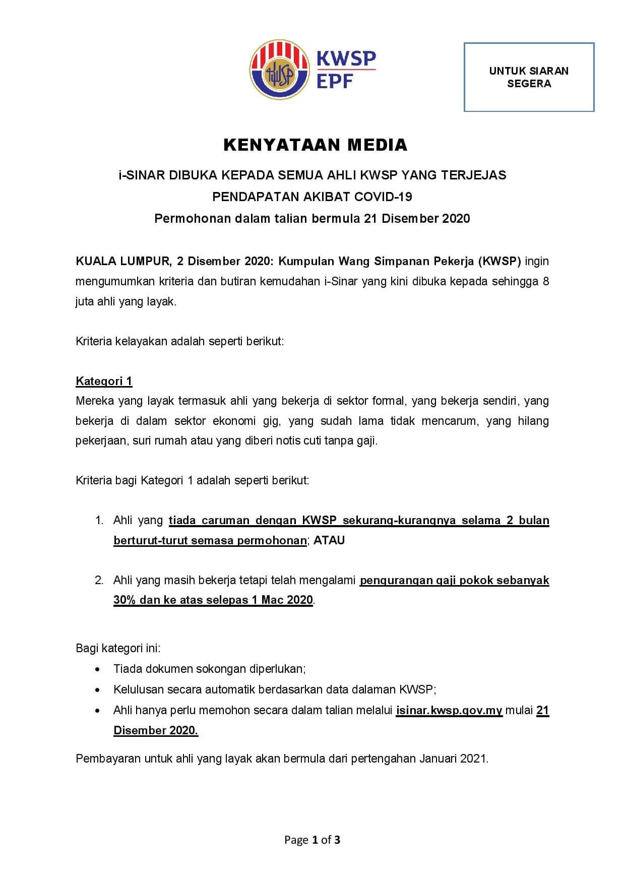 Contoh Surat Pengesahan Majikan Untuk Pengeluaran Kwsp