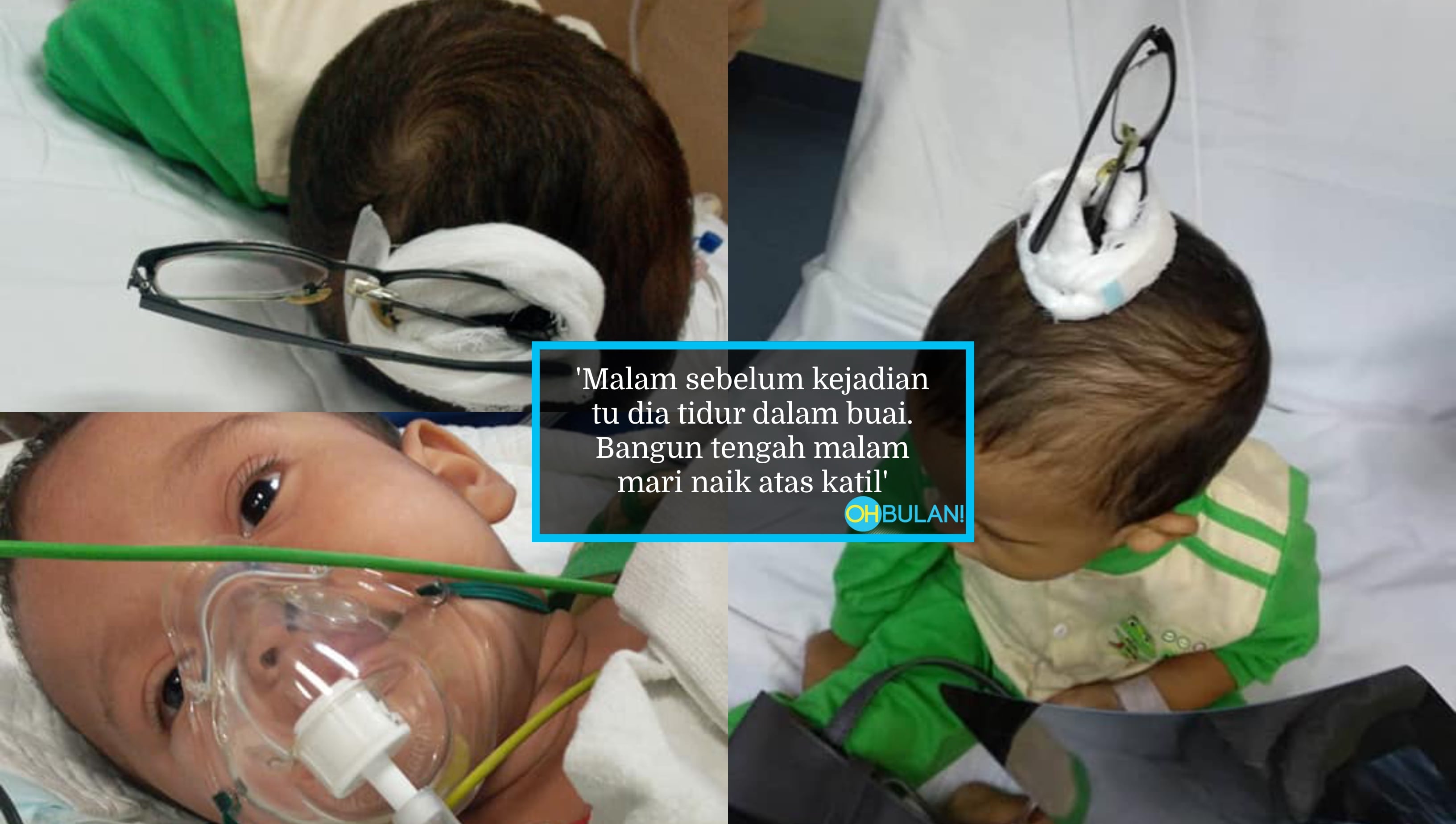 Anak Terjatuh Dari Katil, Ibu Terkejut Kepala Tertusuk Besi Cermin Mata Hingga Tembus Tengkorak