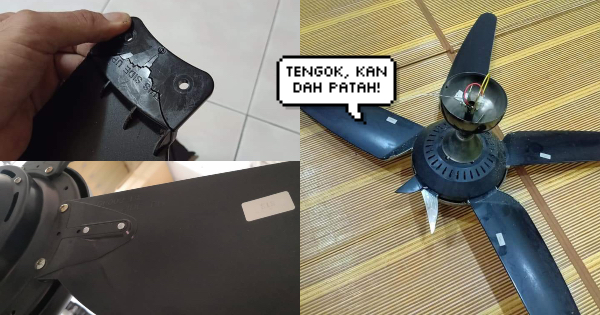 Pelik Macam Mana Bilah Kipas Siling Boleh Patah? Ni Antara Perkara Yang Korang Kena Tahu
