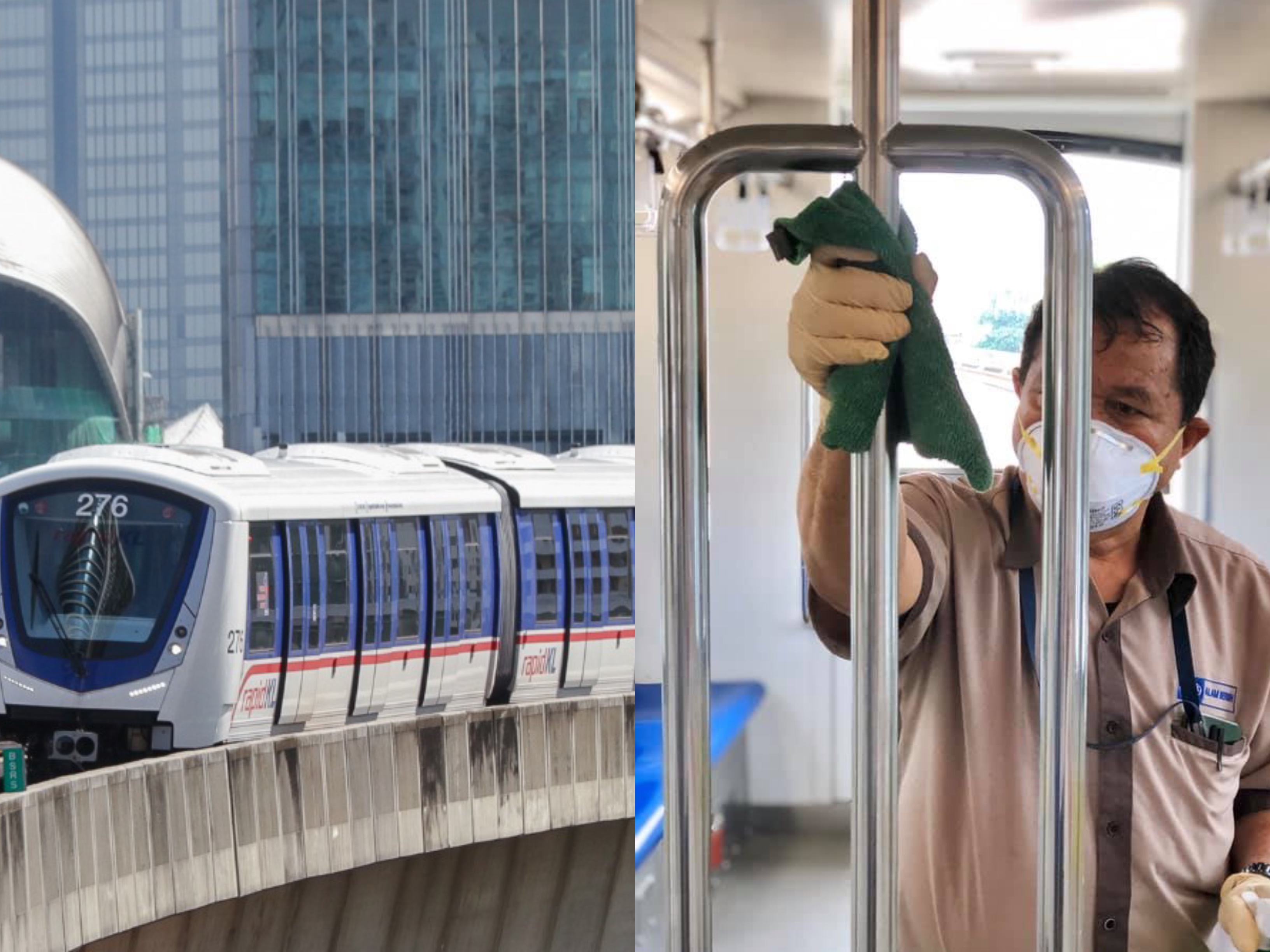 Dua Staf Operasi LRT Laluan Kelana Jaya Positif Covid-19