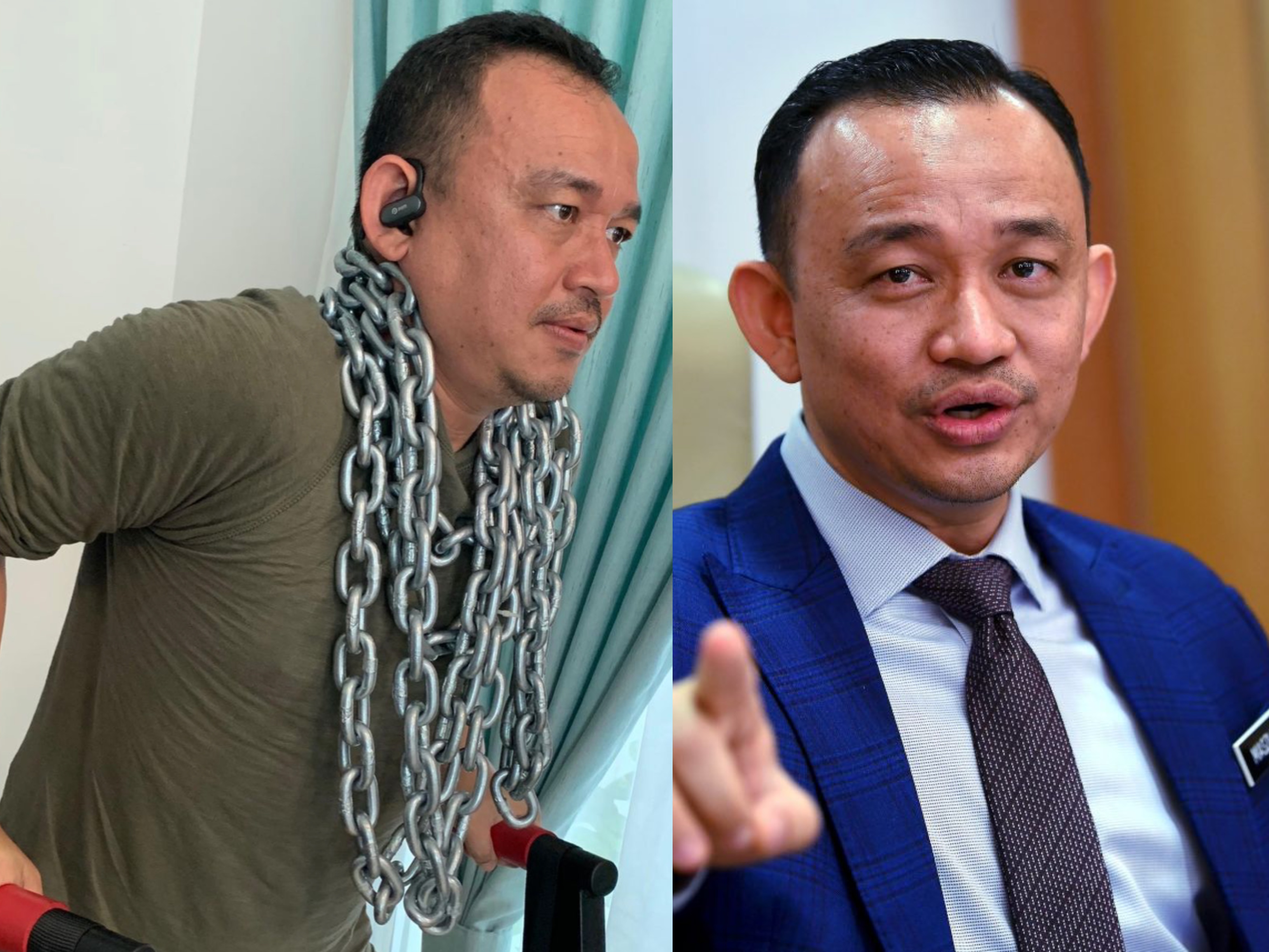 “Ingatkan Akaun IG The Rock!” – Netizen Ketawa Lihat Gambar Lucu Maszlee Malik Bersenam
