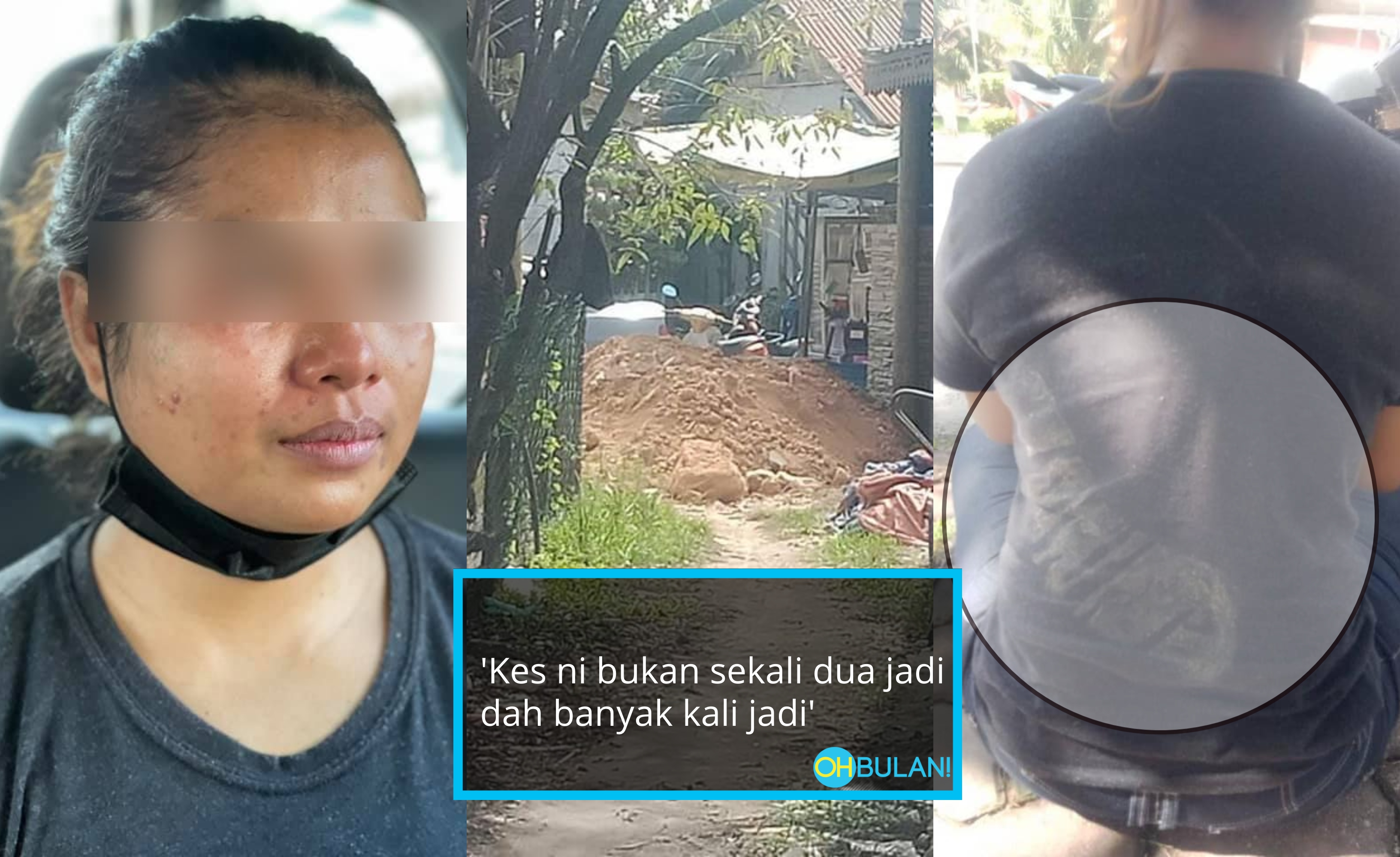 Wanita Teruk Kena Belasah Lepas Tegur Jiran Longgok Tanah Atas Laluan Orang Ramai