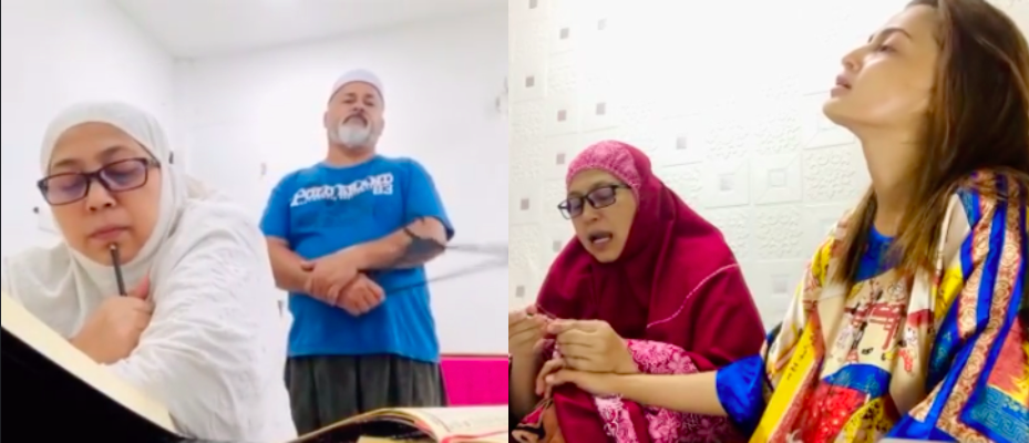 Siap Pegang ‘Hanger’, Netizen Geli Hati Tengok Gelagat Ayah Pantau Reen Rahim Mengaji