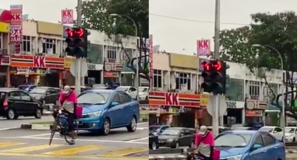 Kayuh Basikal Walaupun Tiada Tangan Sebelah, Kegigihan Penghantar Makanan OKU Ini Undang Sebak