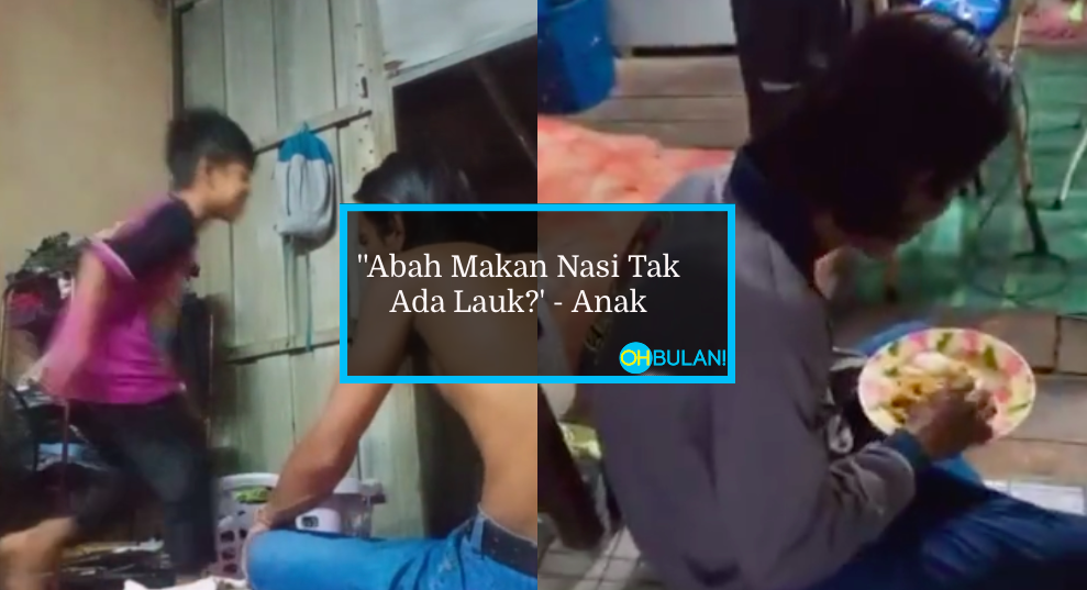 Anak Tak Sengaja Rakam Video Bapa Makan Nasi Tanpa Lauk, Jawapan Si Bapa Undang Sebak