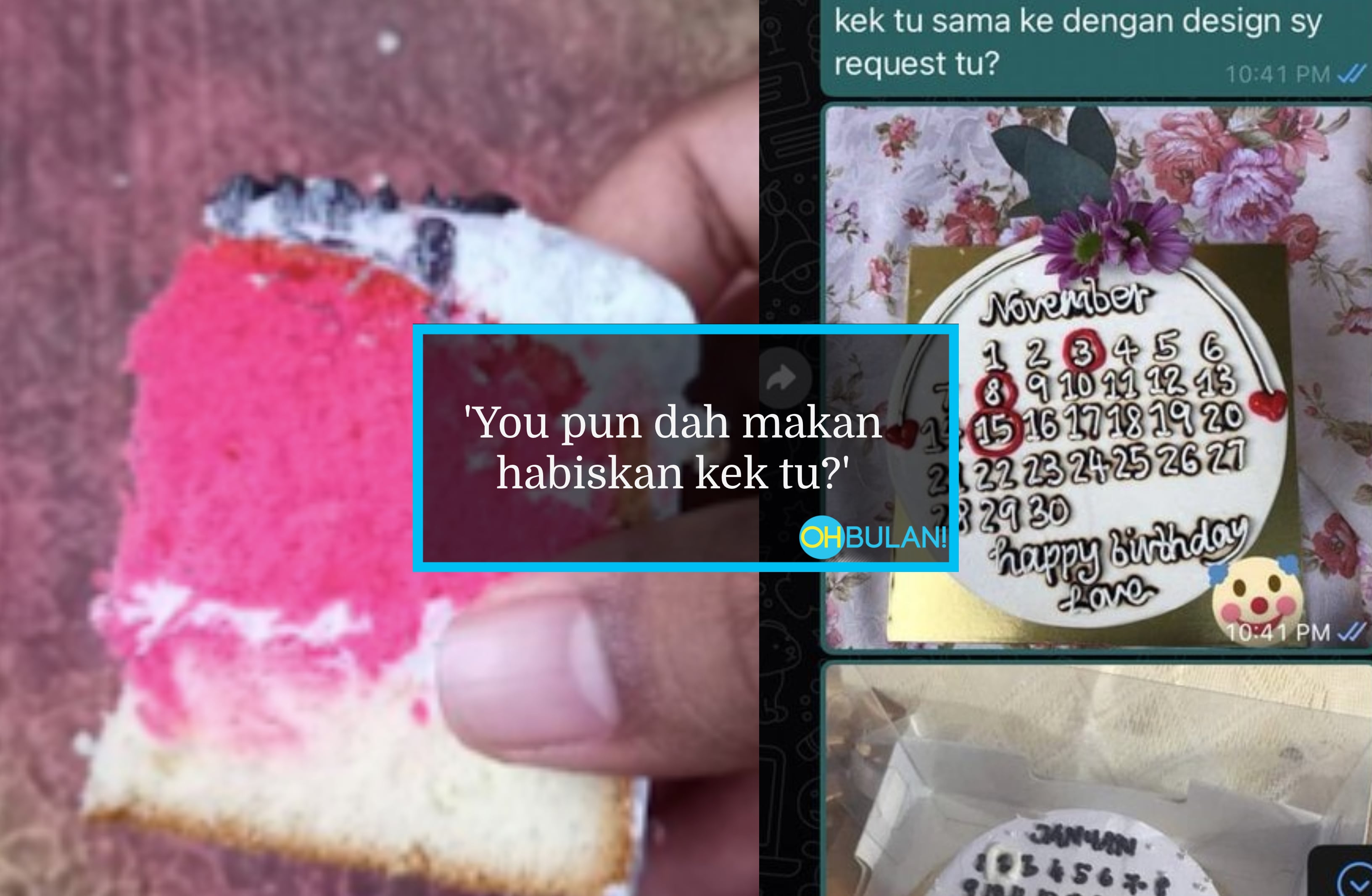 Teruja Order Kek Tunang, Siap Tunjuk Contoh Lagi Tapi Bila Sampai…Hampa!