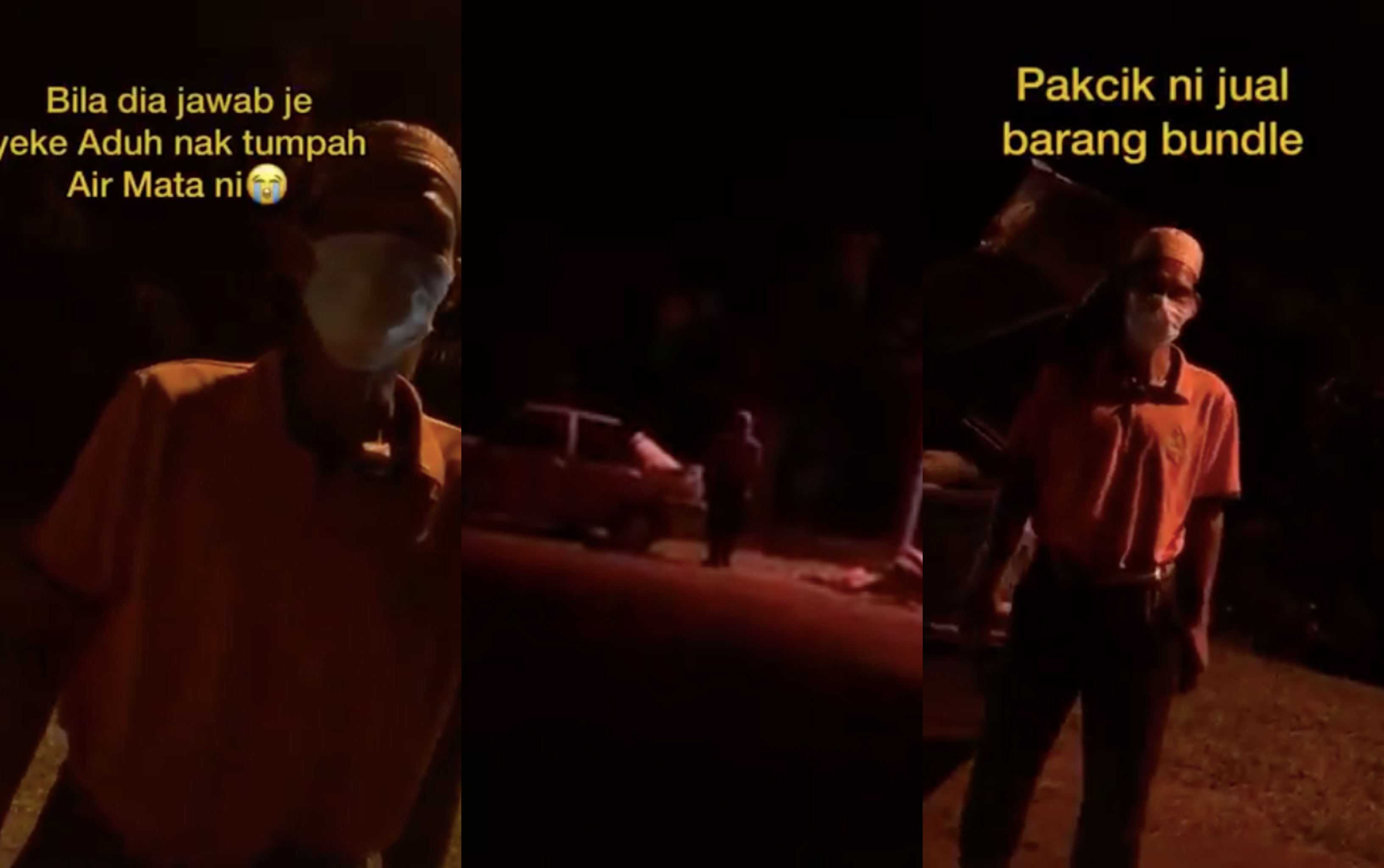 Meniaga Kerepek, Barang ‘Bundle’ Bawah Lampu Jalan, Pakcik Ini Sebak Bila Tahu PKP Bakal Bermula