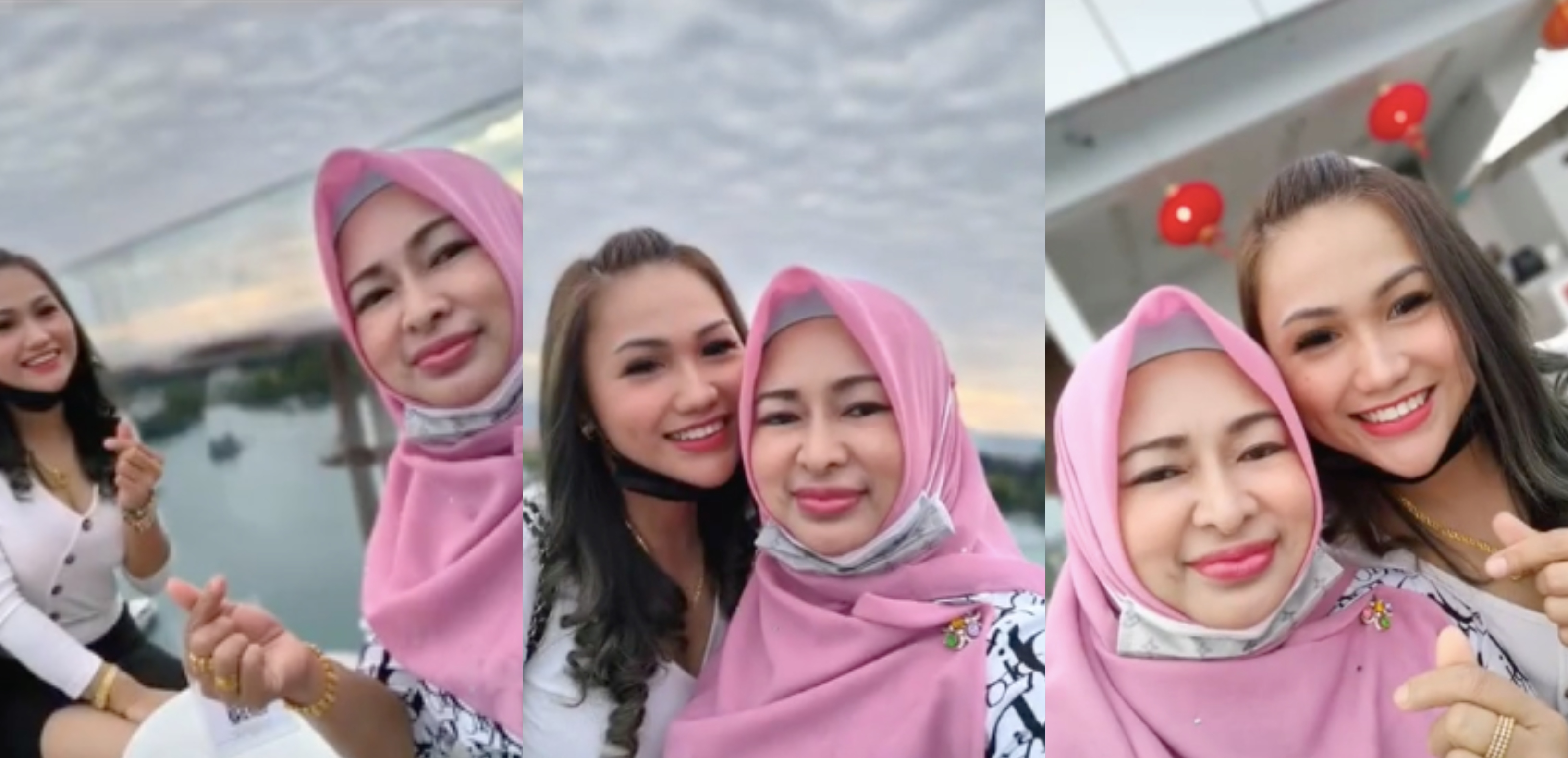 Mesra Macam BFF, Keluar Dating Bersama, Ramai Kagum Keikhlasan Wanita Kongsi Suami