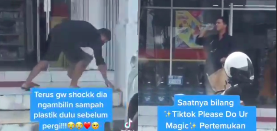 Gara-Gara Kutip Botol Di Depan Sebuah Kedai, Suami Raisa Curi Tumpuan Netizen. Kacaknya!