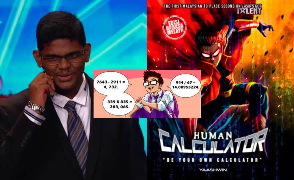 Pernah Viral Menang Naik Juara Asia’s Got Talent, ‘Human Calculator’ Terbit Komik Matematik Menarik!
