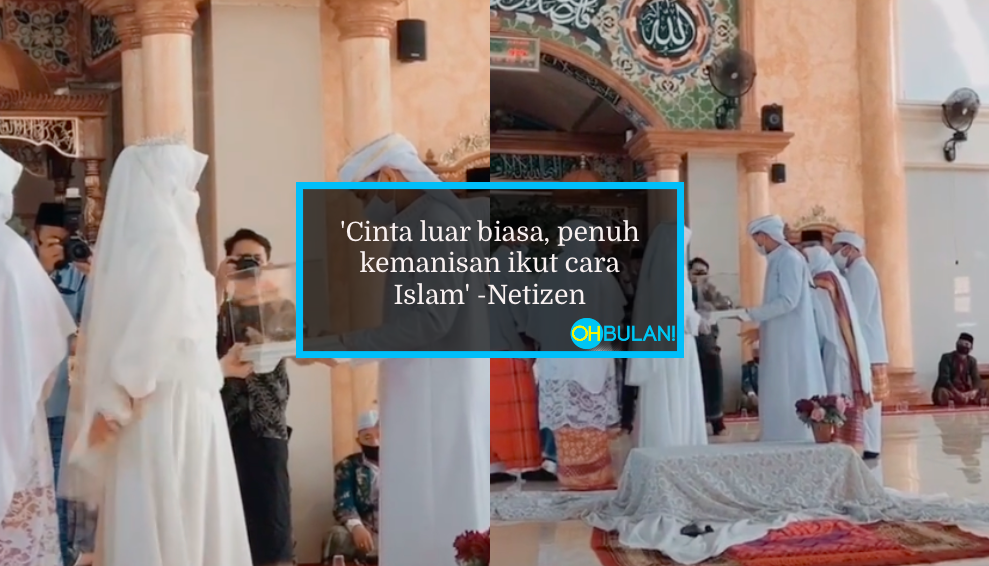 [VIDEO] Pasangan Baru Kahwin Gigil Nak Salam, Siap Main Tarik-Tarik Tangan..Sweetnya!