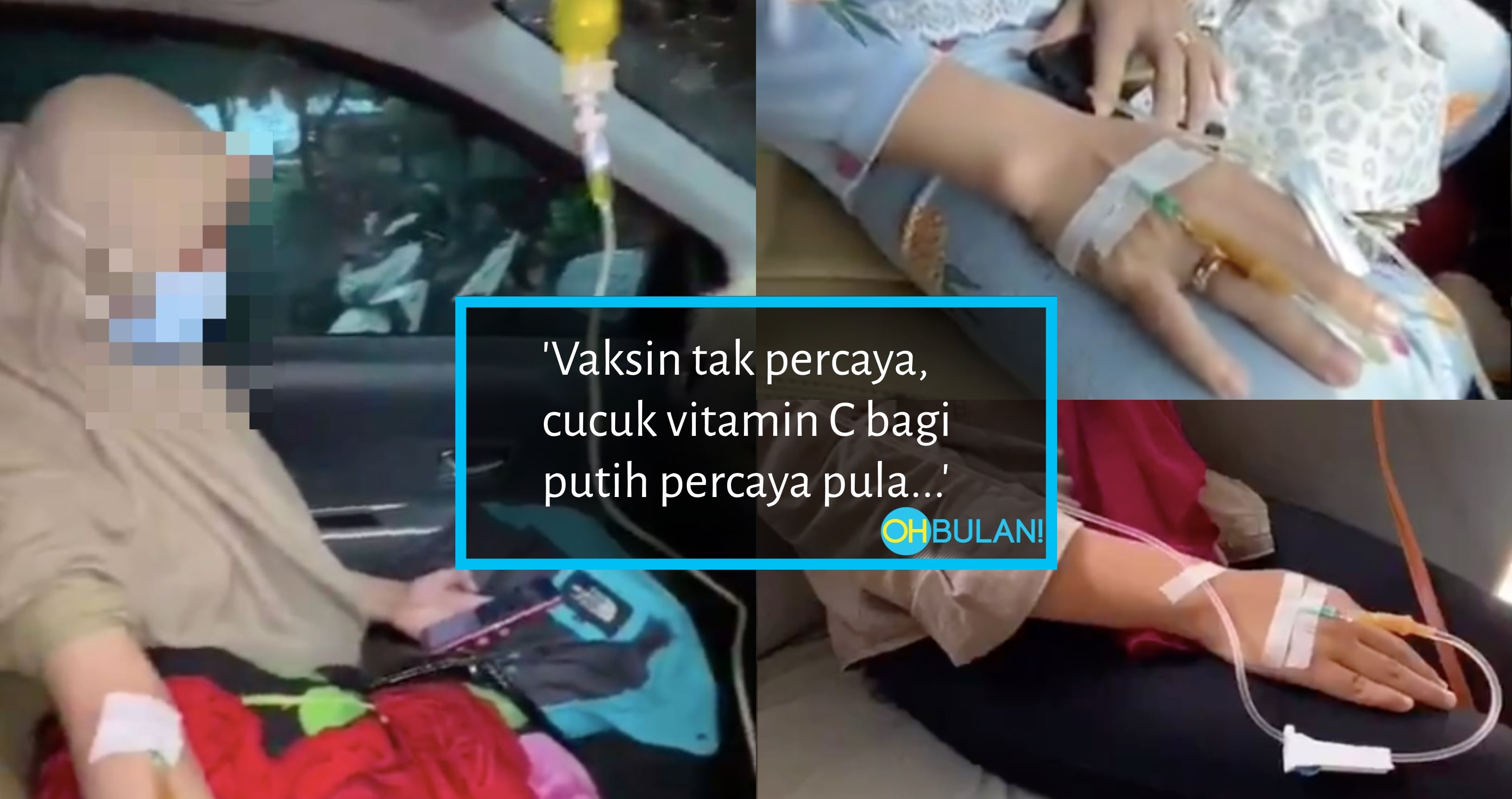 Punya ‘Kemaruk’ Nak Putih, Drip Vitamin C Dalam Kereta Pun Boleh!