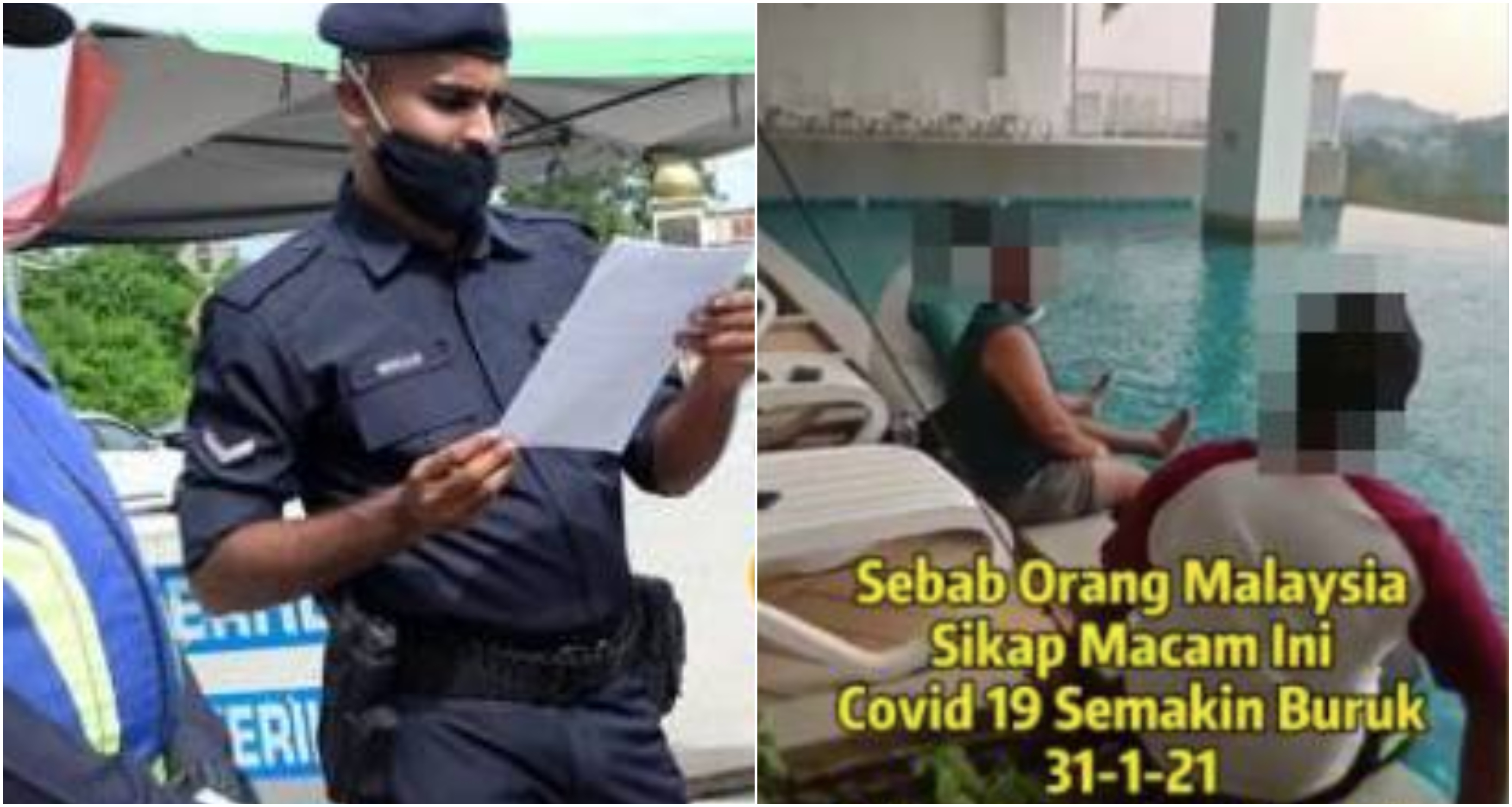 ‘Ketegaq’ Sangat Nak Lepak Tepi Kolam, Sekali Semua Kena ‘Angkut’ Dengan Polis