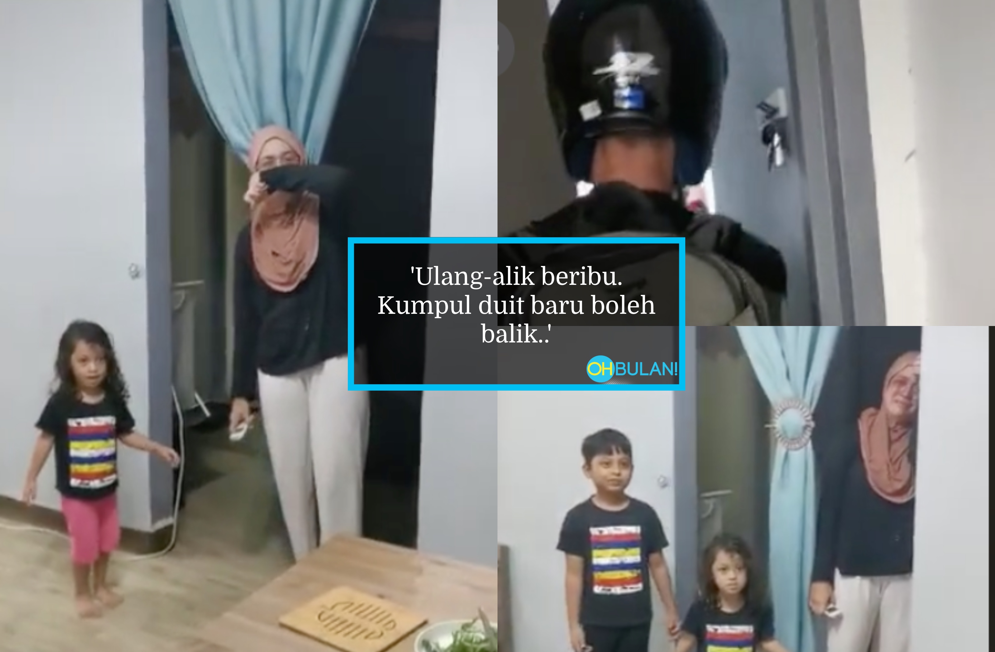 [VIDEO] Suami Buat Kejutan Pulang Ke Rumah Lepas Setahun ‘Terpisah’, Reaksi Isteri & Anak-Anak Bikin Sebak!