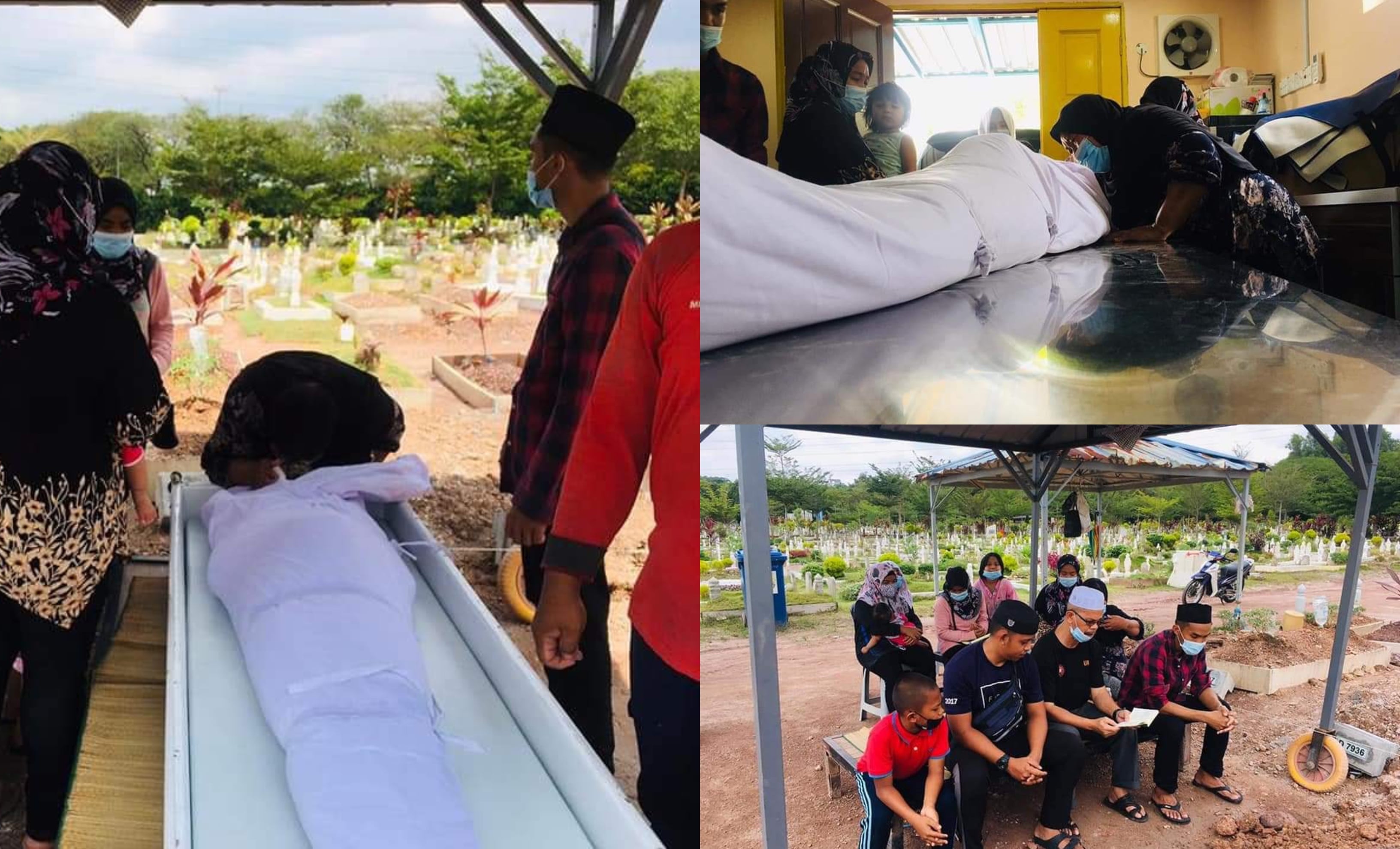 Isteri Menangis, Berbisik Di Telinga & Cium Kaki Arwah Suami Seolah Sedang ‘Minta Maaf’ Undang Sebak