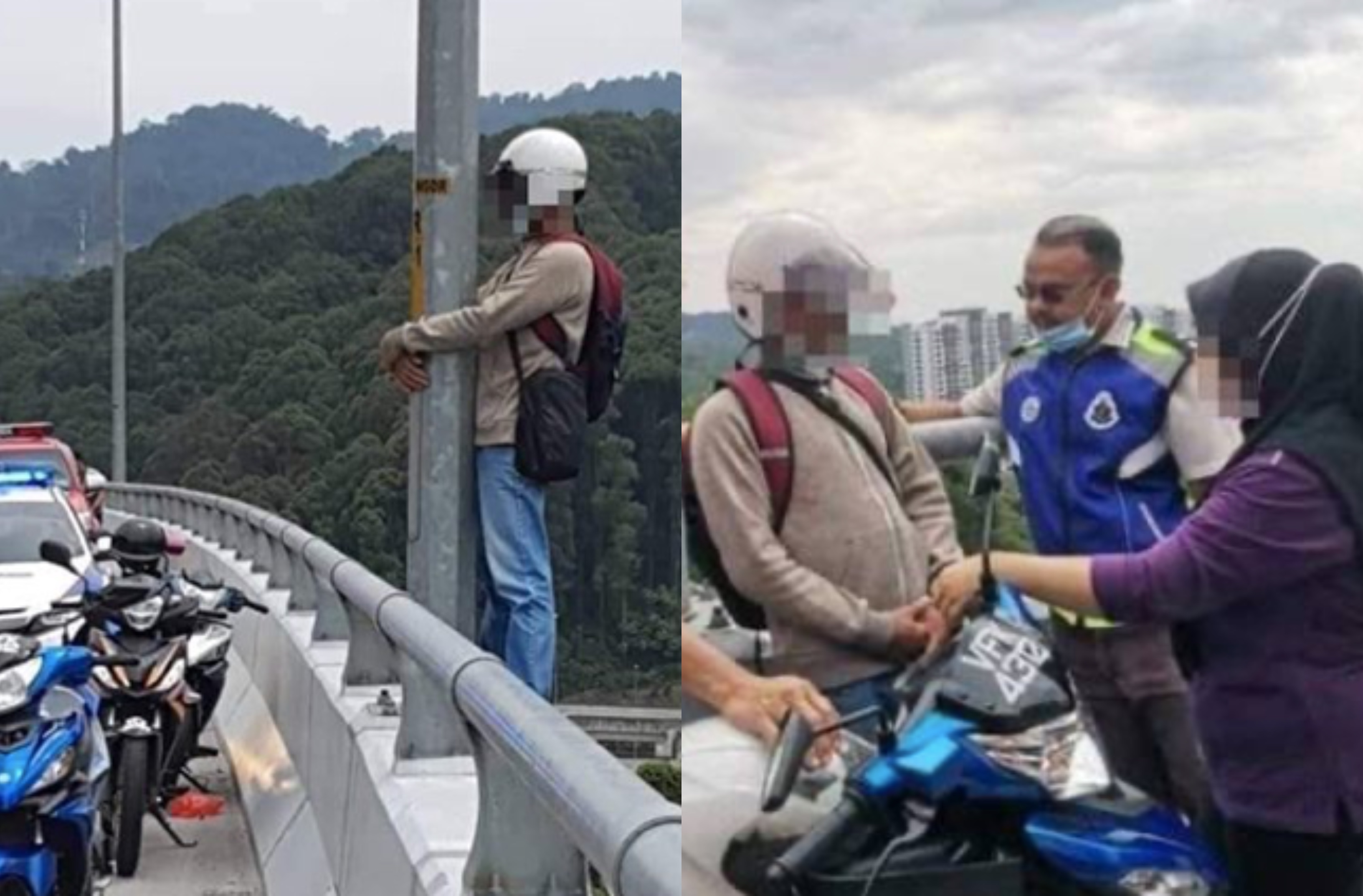 Hasrat Nak Terjun Jambatan Tak Jadi Lepas Dipujuk Bekas Isteri…