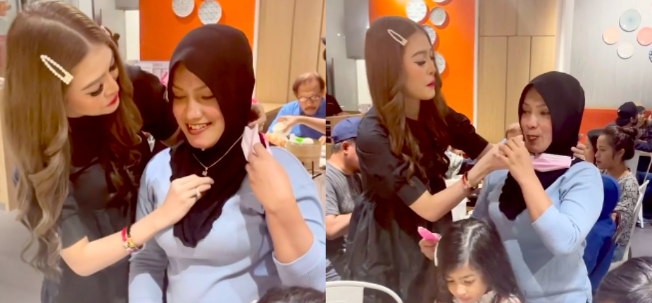 Eina Azman Beri Pembantu Rumah Rantai Emas Sempena Hari Lahir