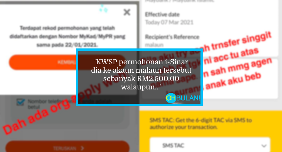 Agen Insurans Guna IC Pelanggan Mohon i-Sinar, Siap Berani Letak Nombor Akaun Sendiri!