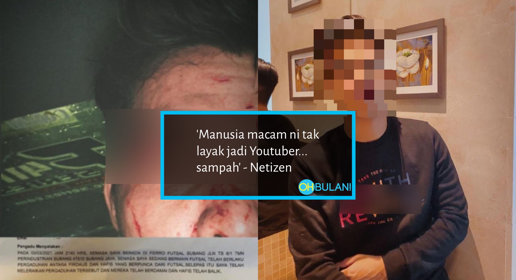 Tak Puas Hati Main Futsal, Youtuber Bawa Geng Belasah Orang?
