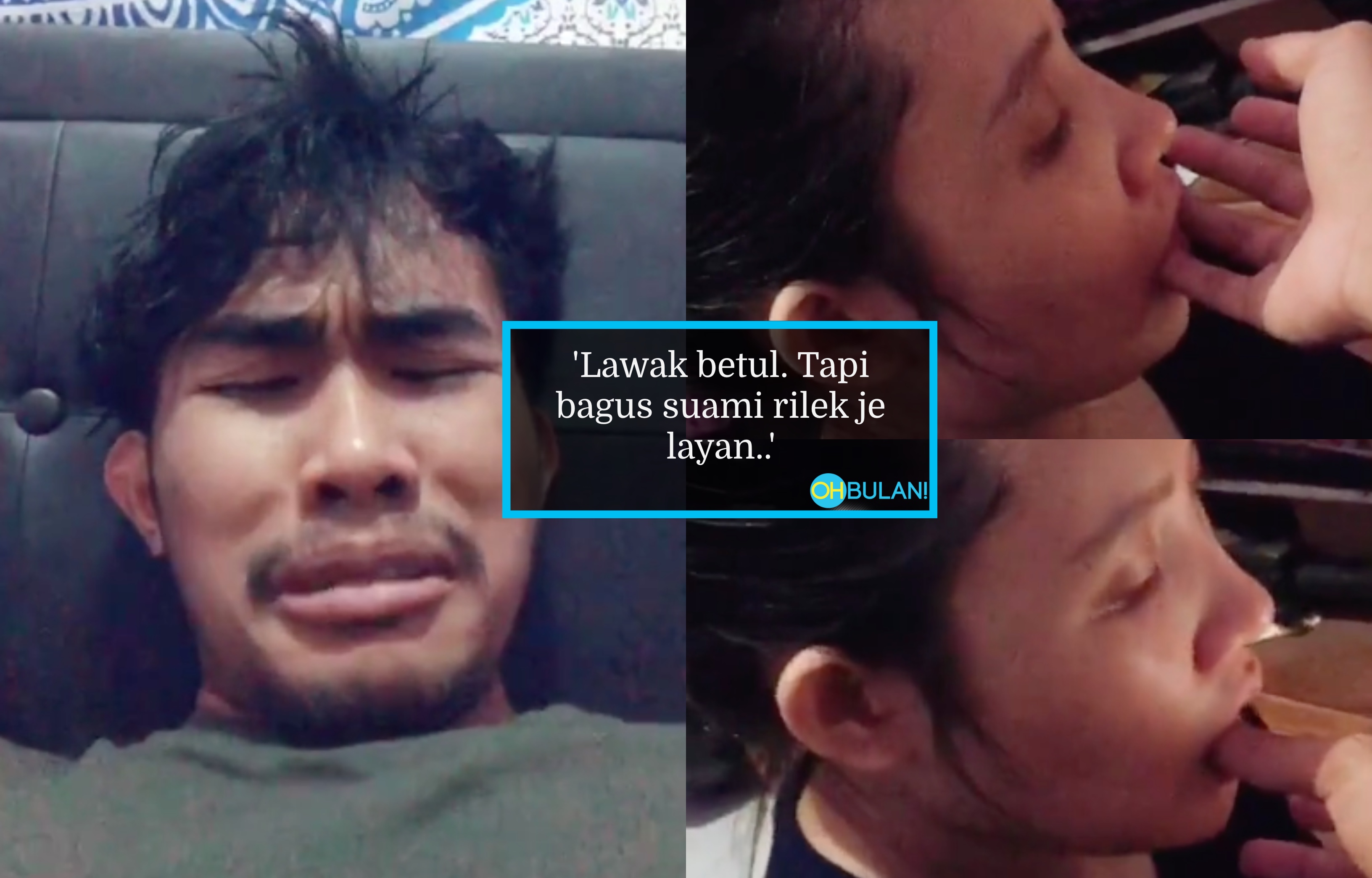 [VIDEO] Alahai Isteri…Mengidam Sangat Nak Gigit Jari, Muka Suami ‘Pasrah’ Je Tahan Sakit