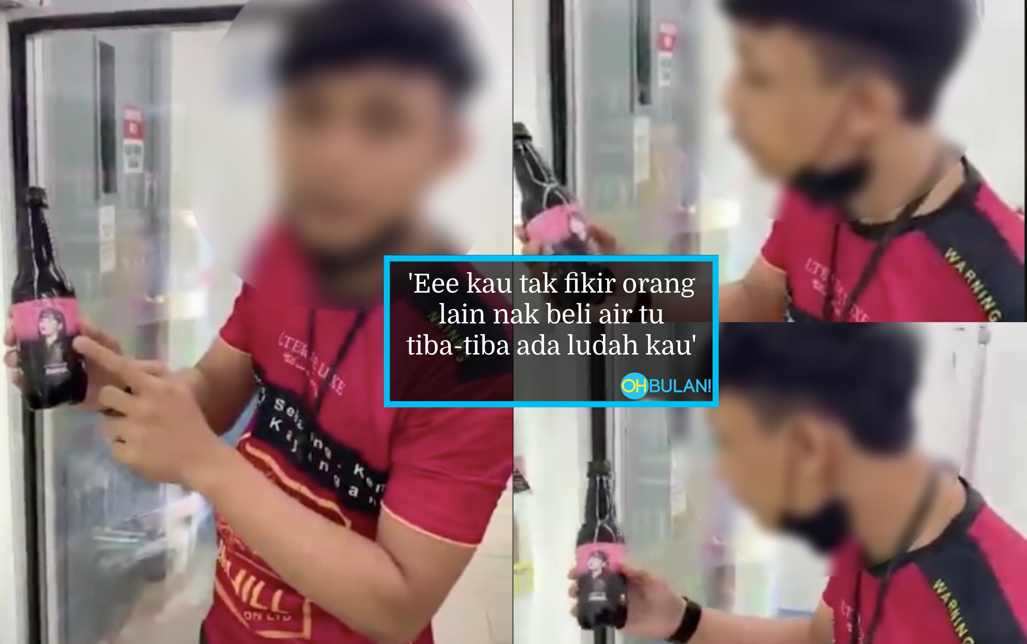 Ludah Gambar Lisa Blackpink Pada Botol Minuman, Lelaki Ini Memang Cari Pasal!