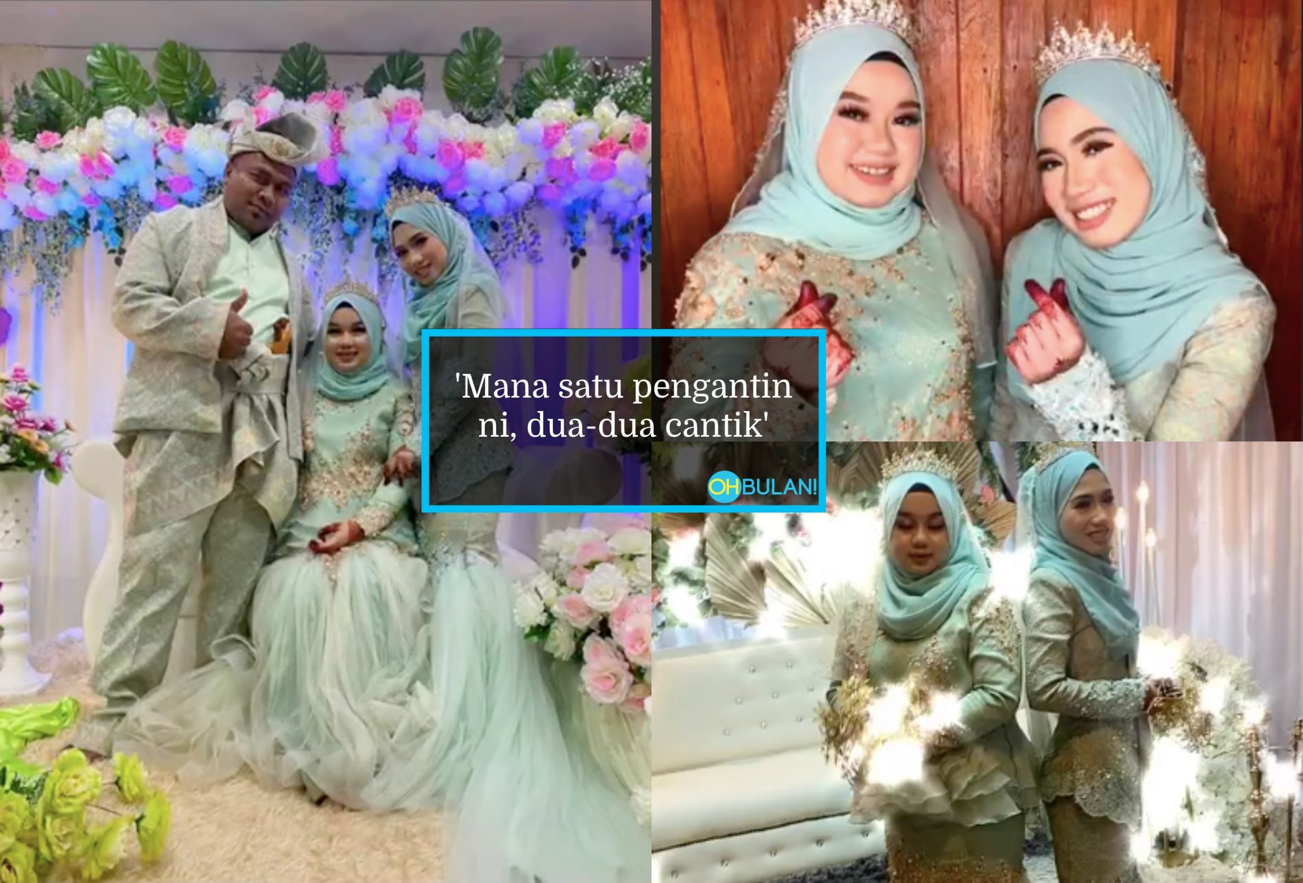 ‘Sama-Sama Jaga Suami Kita..’ – Jadi Isteri Kedua, Pengantin 18 Tahun Teruja Naik Pelamin Dengan ‘Madu’
