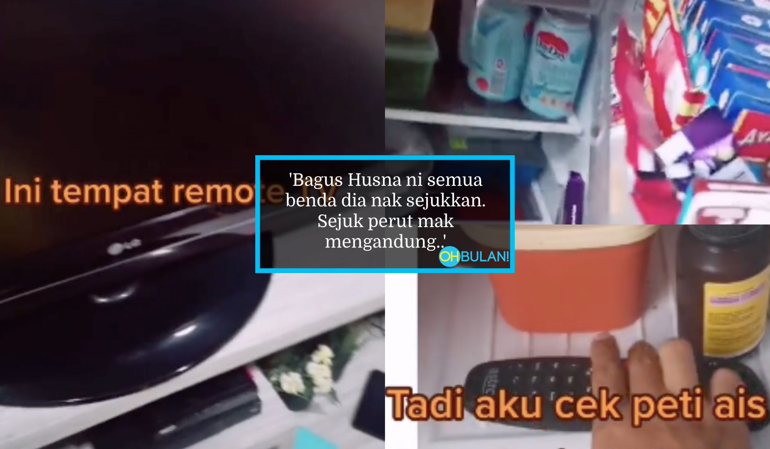 ‘Keraih Kejung..’ – Puas Cari Remote TV Satu Rumah, Rupanya Dalam Peti Sejuk..Bertuah Punya Anak!
