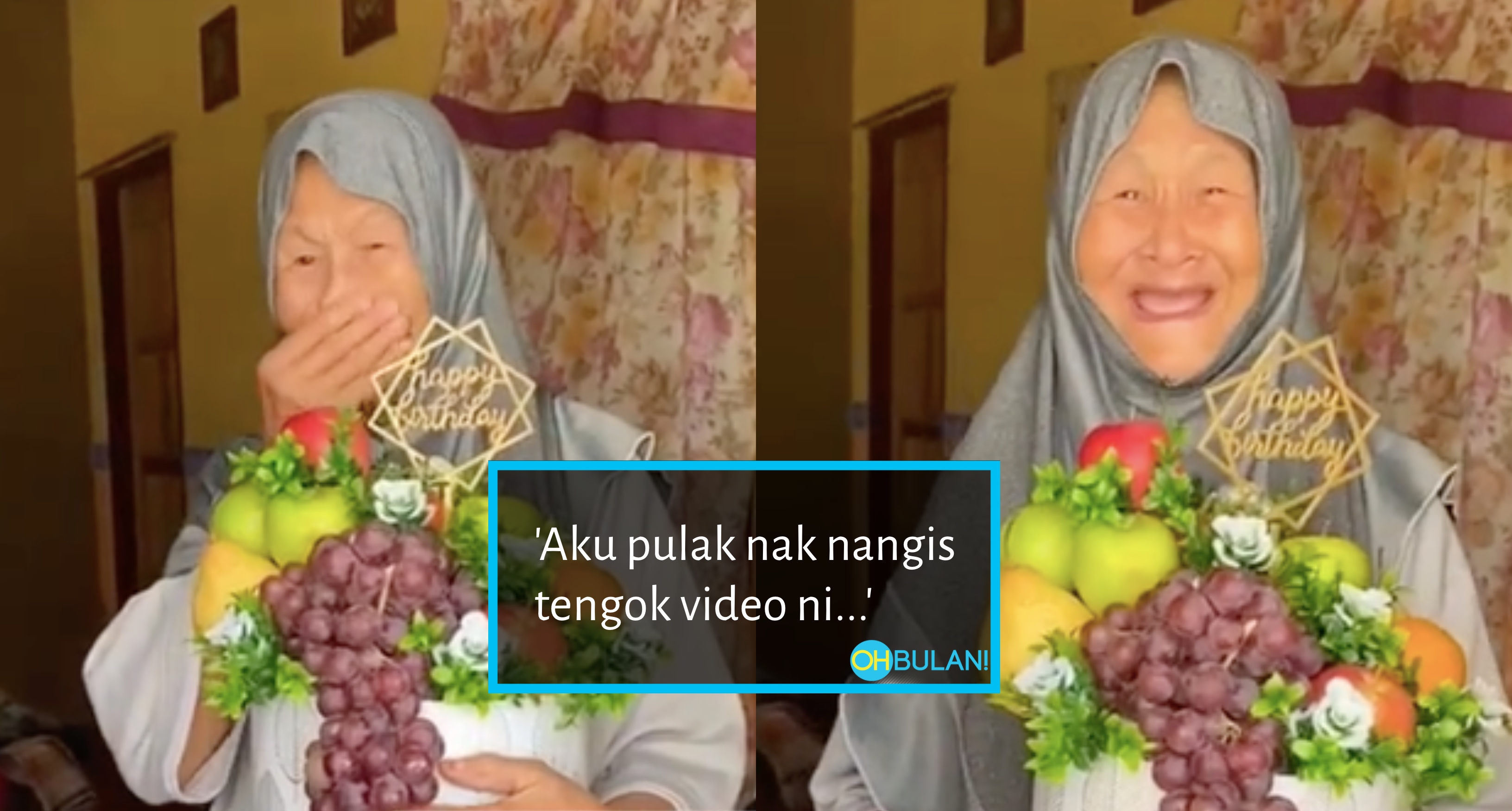 [VIDEO] Ibu Sebak Dengar Ucapan Hari Jadi Daripada Anak-Anak, Tak Dapat Nak Balik Kampung Lagi…