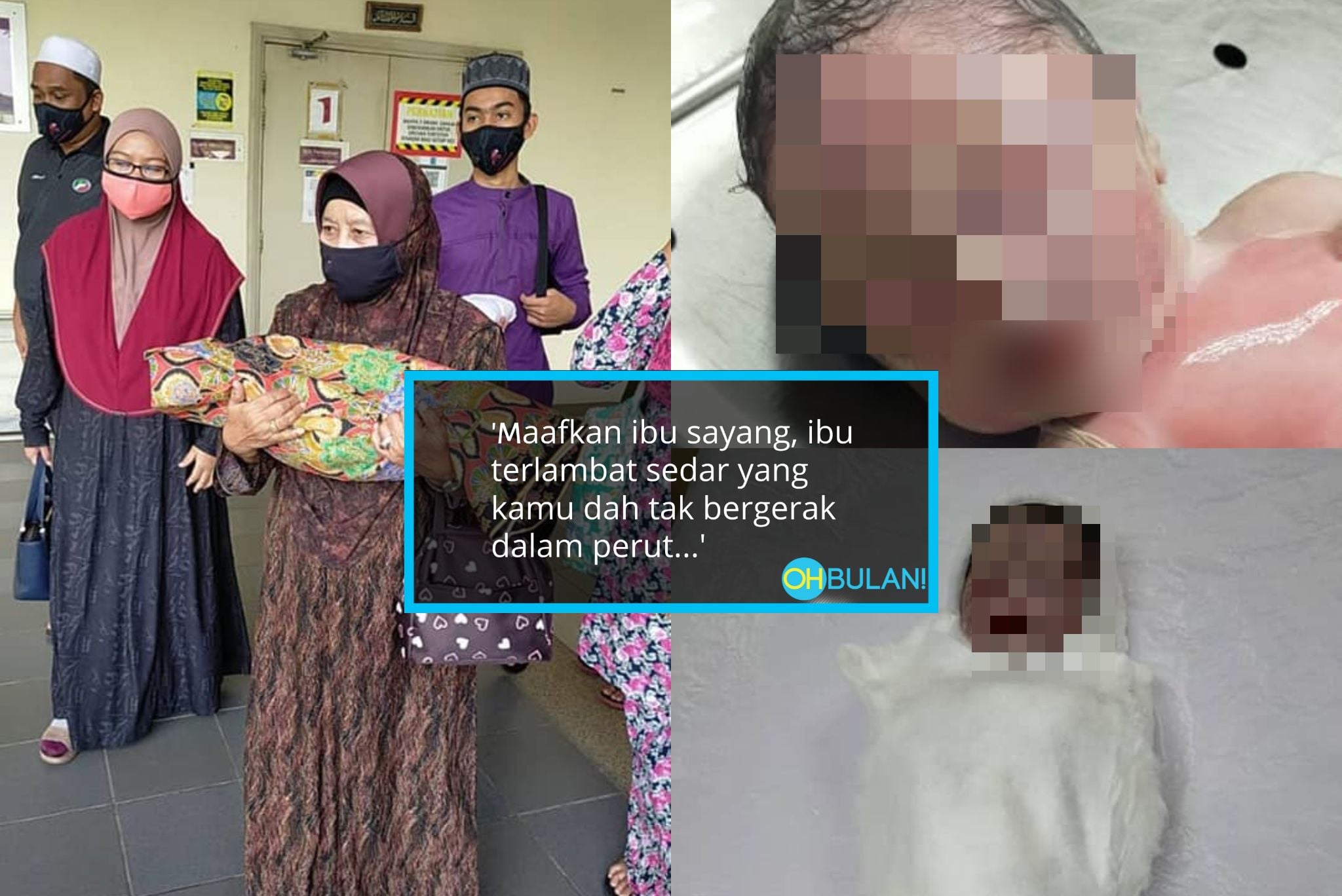‘Jari Ibu Ini Tak Sempat Lagi Membelaimu’ – Wanita Sayu, Bayi Usia 35 Minggu Meninggal Dalam Kandungan