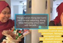 Dapat ‘Surprise’ Jambangan Coklat, Wanita Kurang Upaya Sebak Dengar Ucapan Dari Keluarga Di Kampung