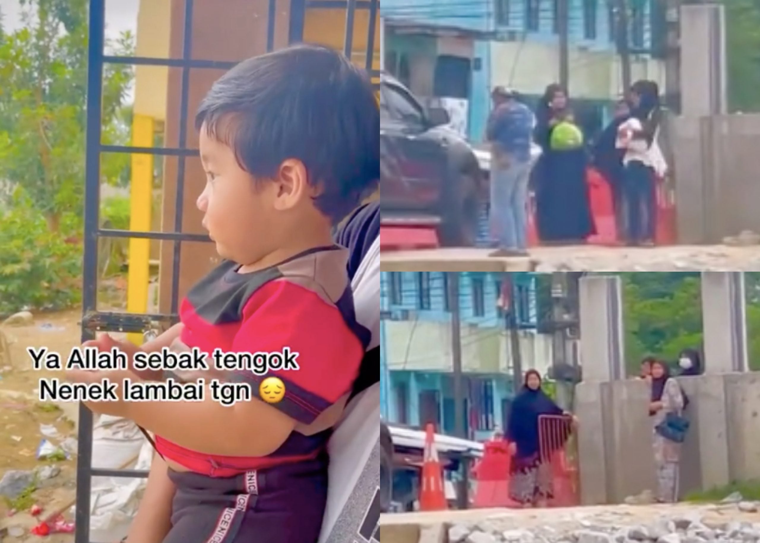 [VIDEO] 3 Jam Naik Kereta Dari Jauh Semata-Mata Nak Tengok Cicit, Nenek Hanya Mampu Lambai Dari Jauh…
