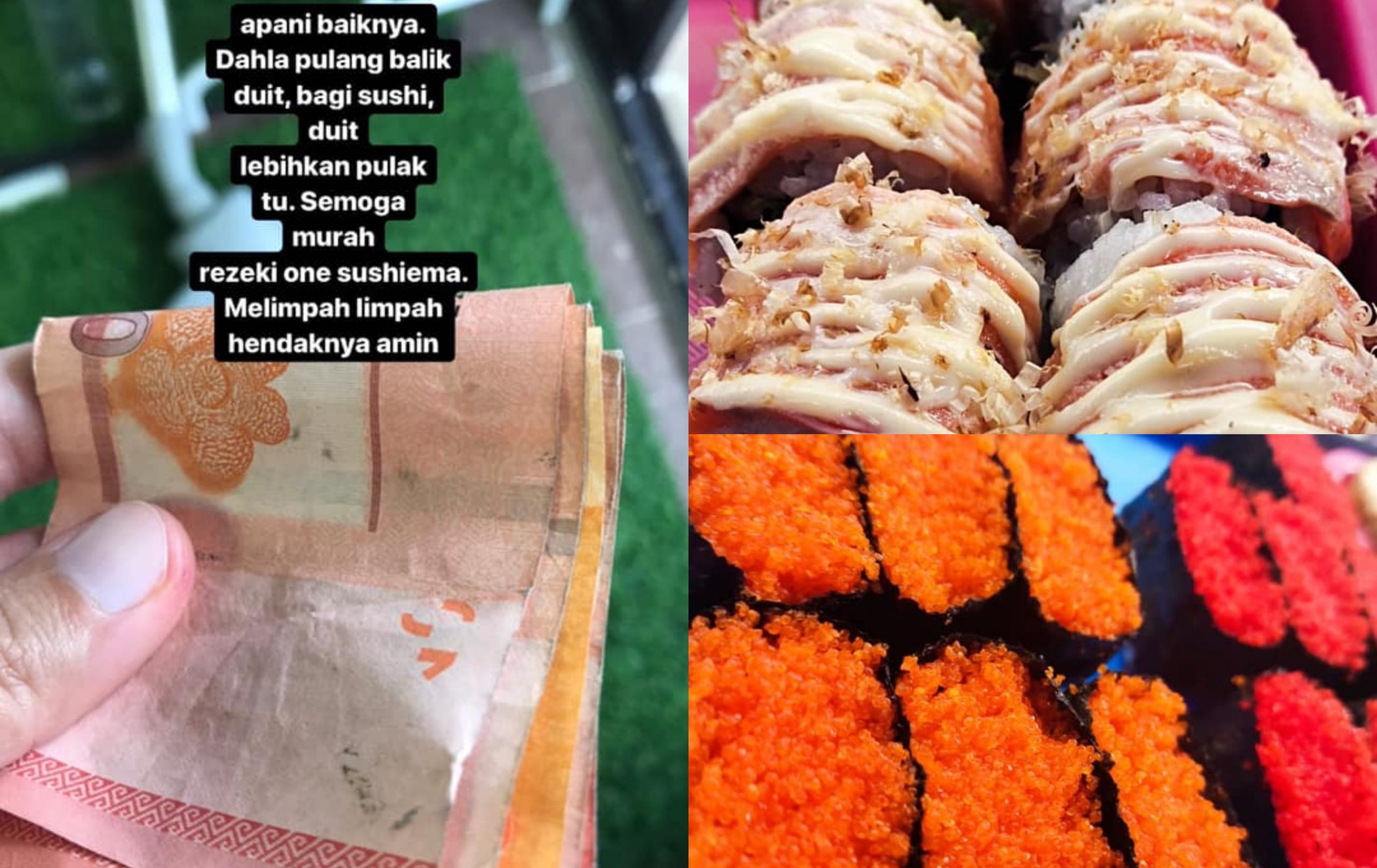 COD Lambat Makanan Kepada Pembeli, Penjual Sedekah Semua Sushi. Siap Pulangkan Duit Balik!