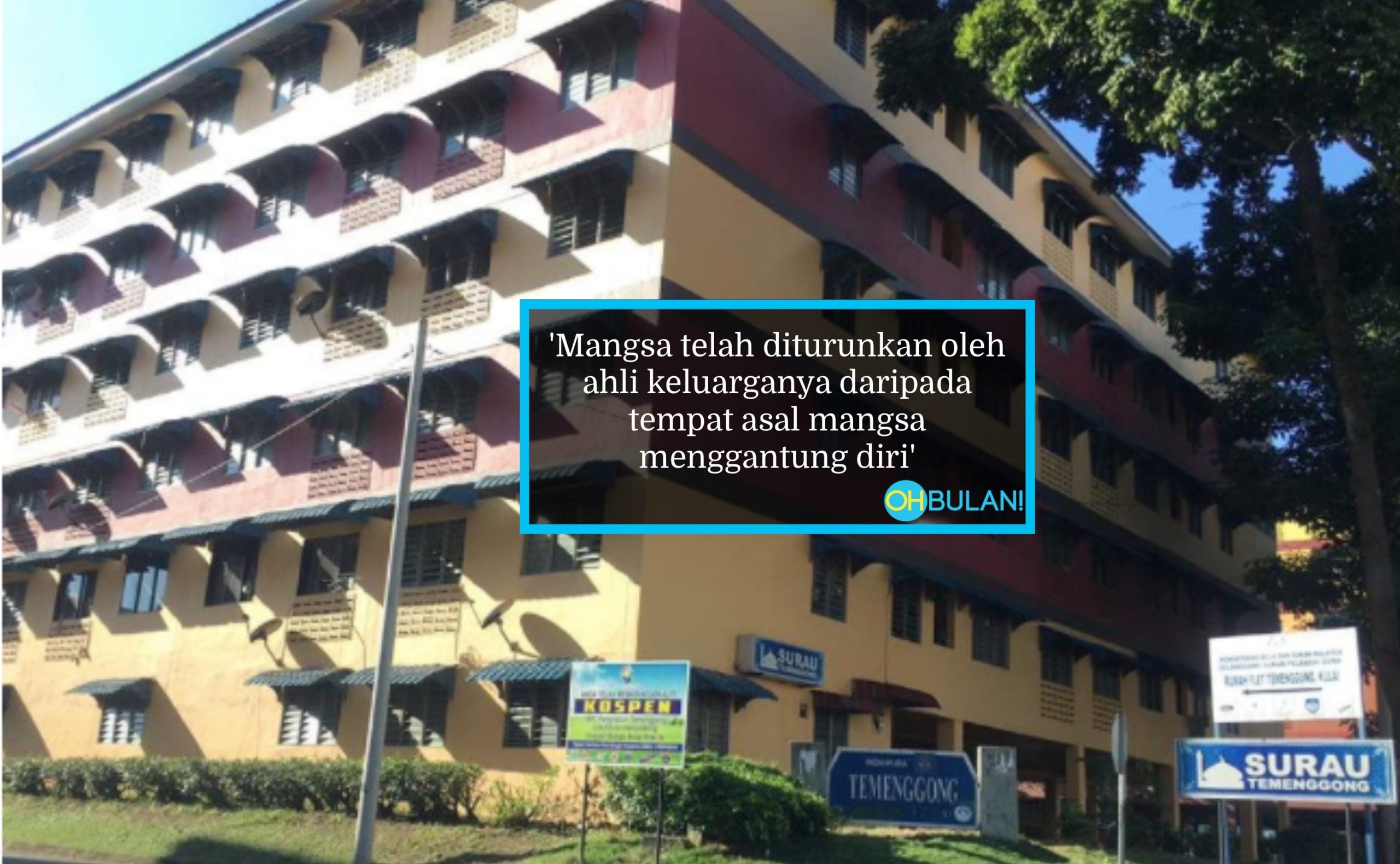 Budak 9 Tahun Maut Gantung Diri Guna Kain Pelikat
