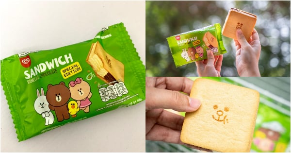 Wah! Sedap & Cute Ais Krim Wall’s LINE FRIENDS Sandwich Ni! Rugi Tak Cuba.