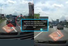 [VIDEO] Pemandu Kereta Perodua Axia Maut Selepas Dirempuh Dari Arah Belakang