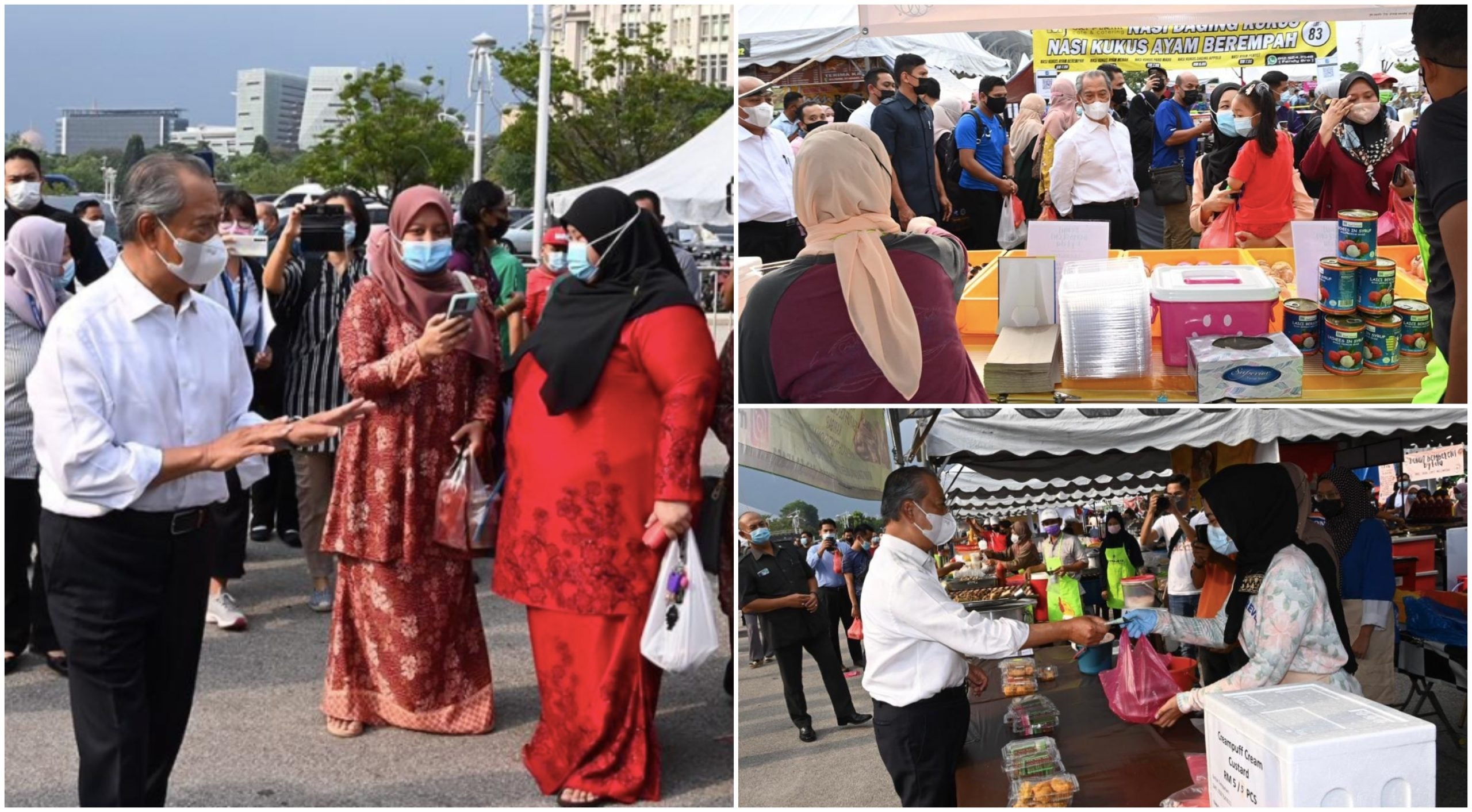 PM Singgah Bazar Ramadan, Pesan Pengunjung Supaya Patuh SOP