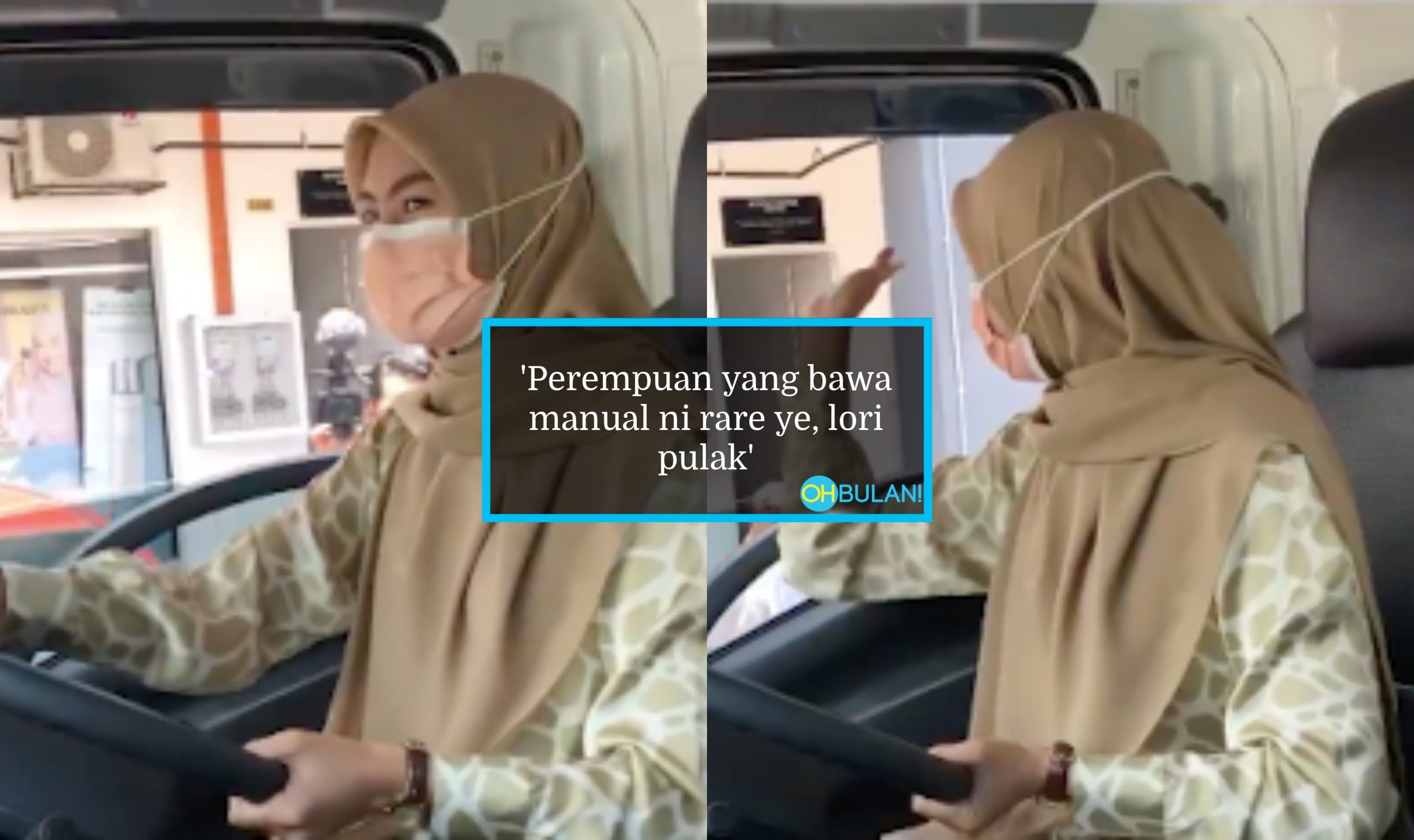 [VIDEO] ‘Bimbang Terlanggar Hati’ – Tunjuk Skill Bawa Lori, Kaum Adam Pesan Wany Hasrita Supaya ‘Hati-Hati’