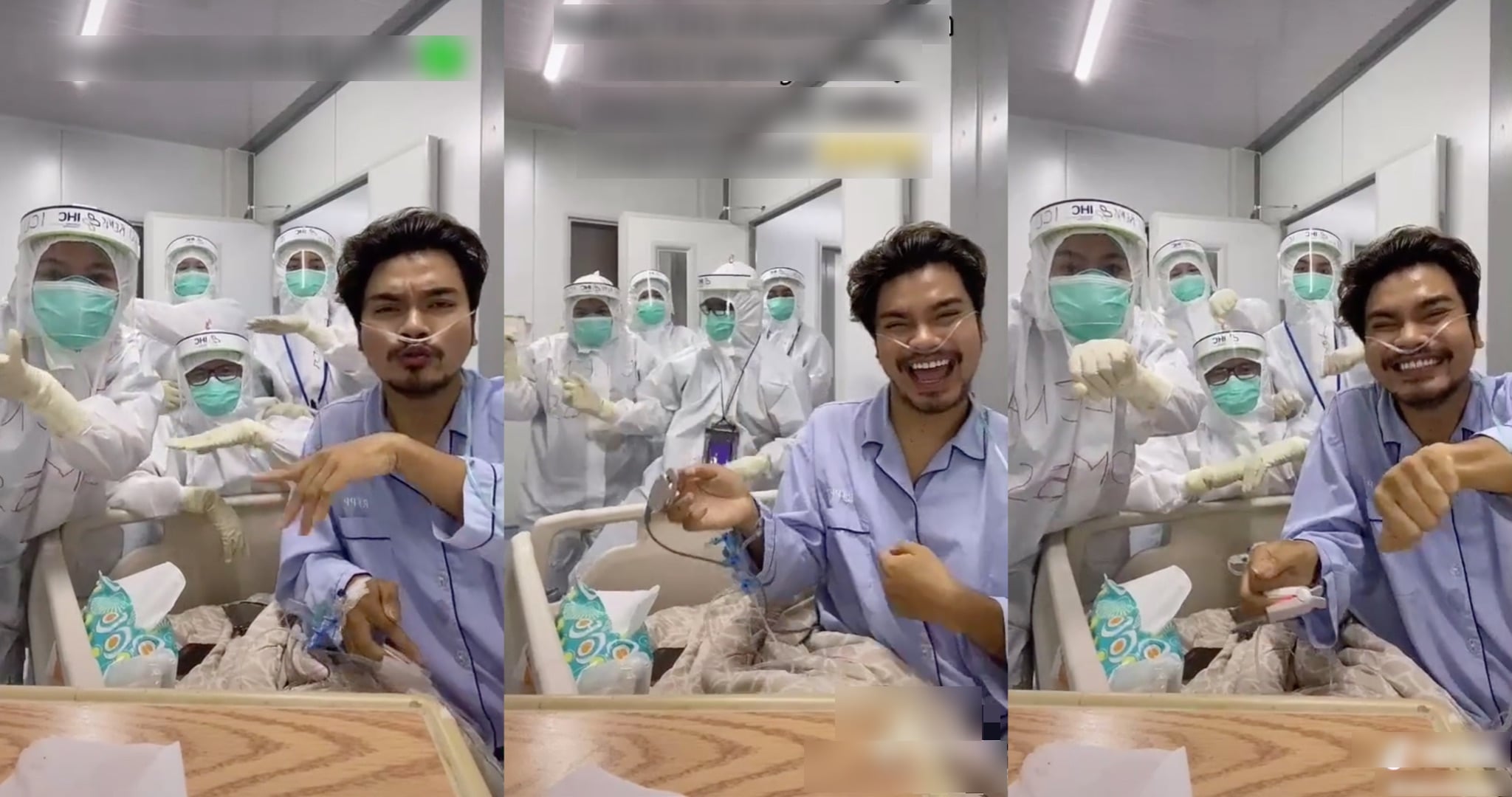 [VIDEO] Lepas Duduk ICU 13 Hari, Keluar-Keluar Terus Menari Dengan ‘Frontliners’ Memang Supporting Habis!