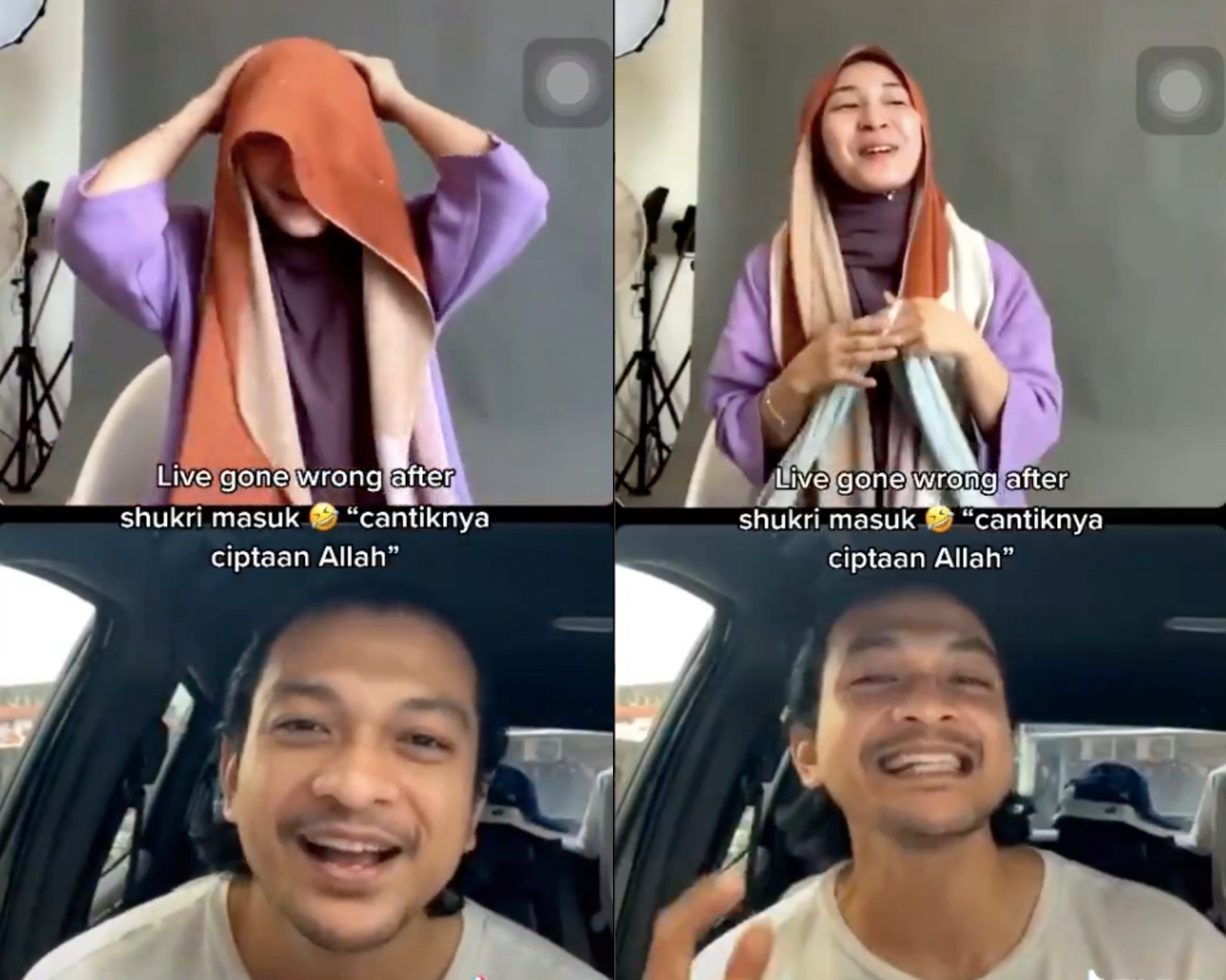 [VIDEO] ‘Cantiknya Ciptaan Tuhan’ – Isteri  Terkejut Shukri Yahya Join Live, Sempat Puji Cantik